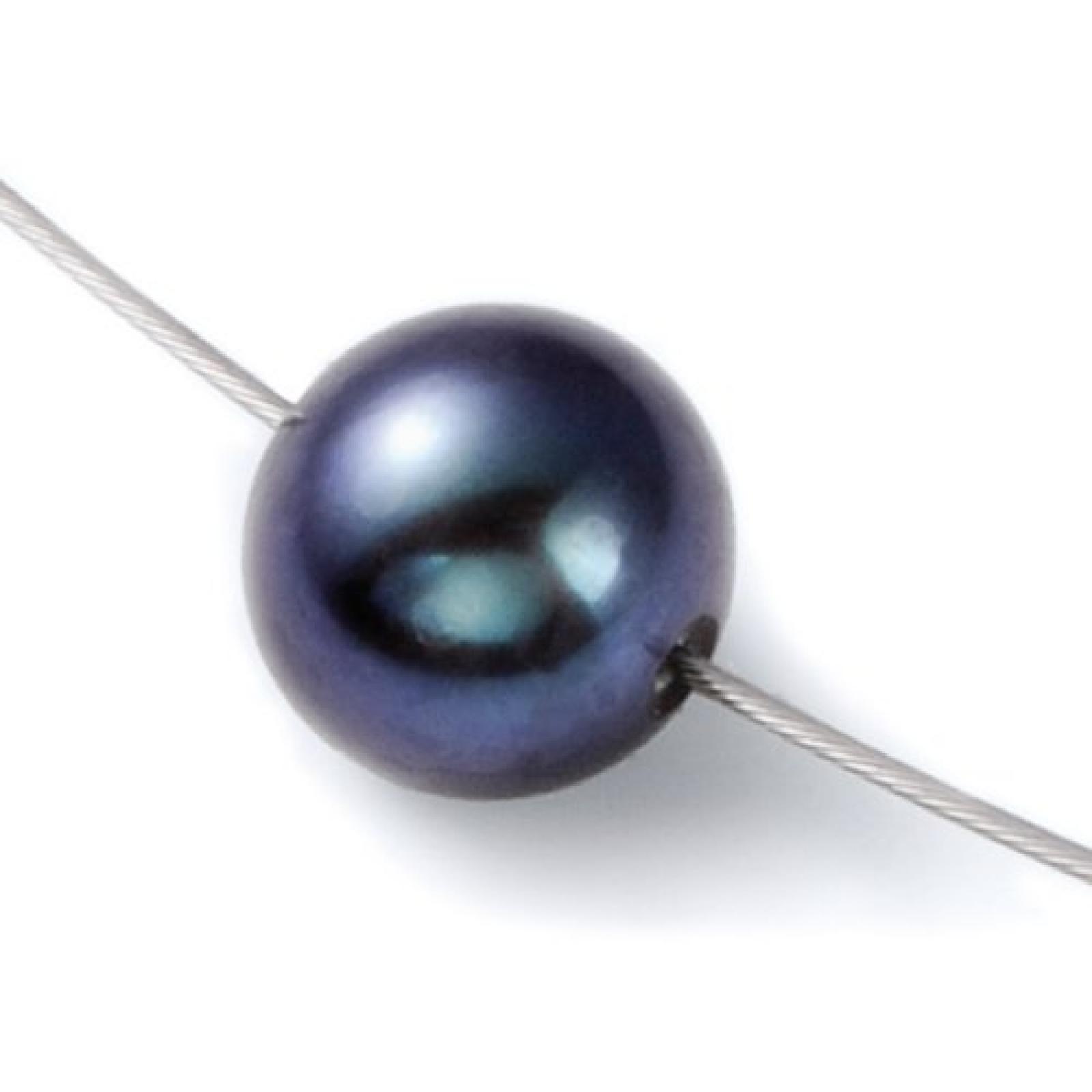 Monomania Edelstahlseil/Bajonett,antiallergen,1 Strang,1 graue SW Perle,10mm,Länge 45 Monomania Edelstahlseil/Bajonett,antiallergen,1 Strang,1 graue SW Perle,10mm,Länge 45