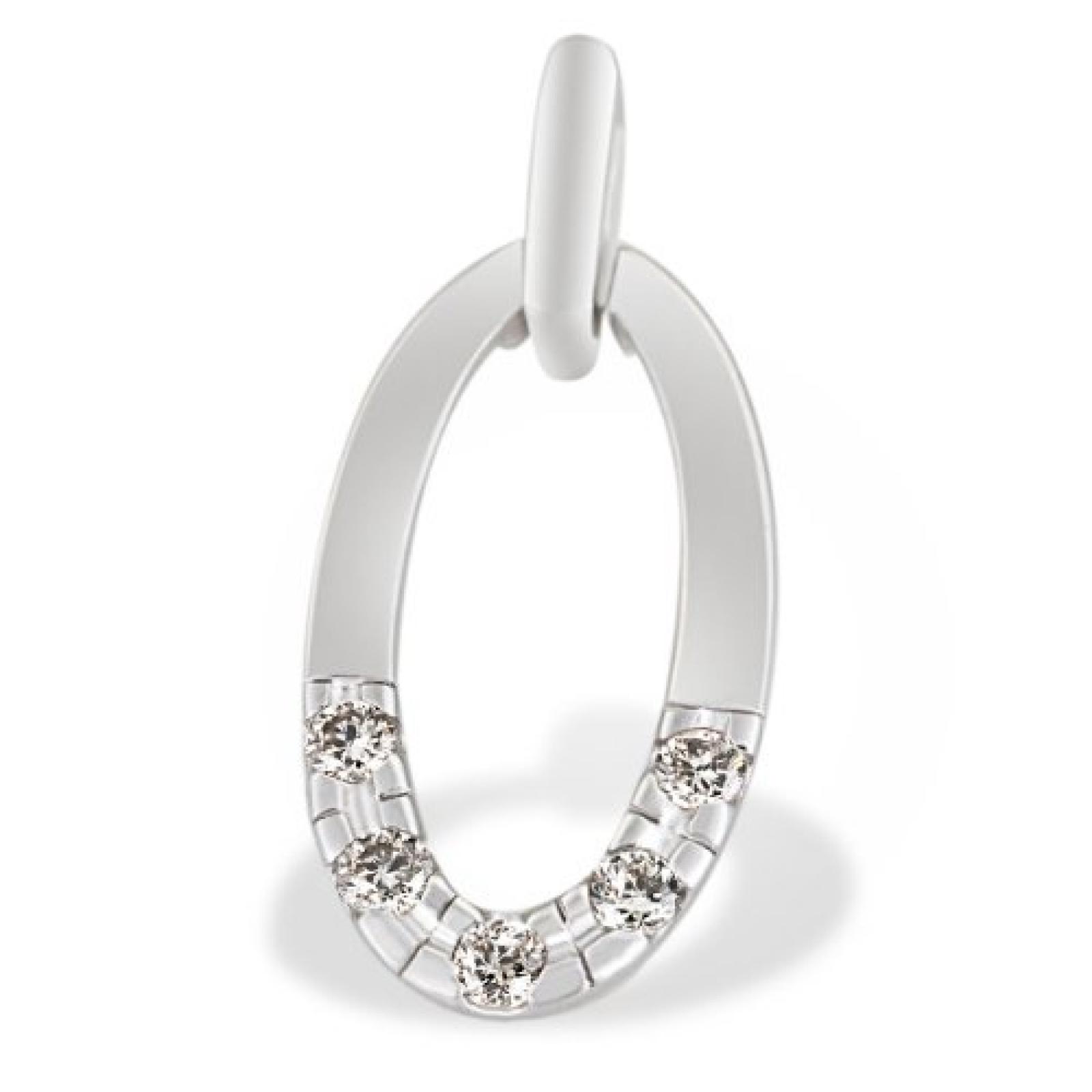 Goldmaid Damen-Anh&auml;nger Memoire 585 Wei&szlig;gold 5 Brillanten 0,14 ct. Me A4717WG 