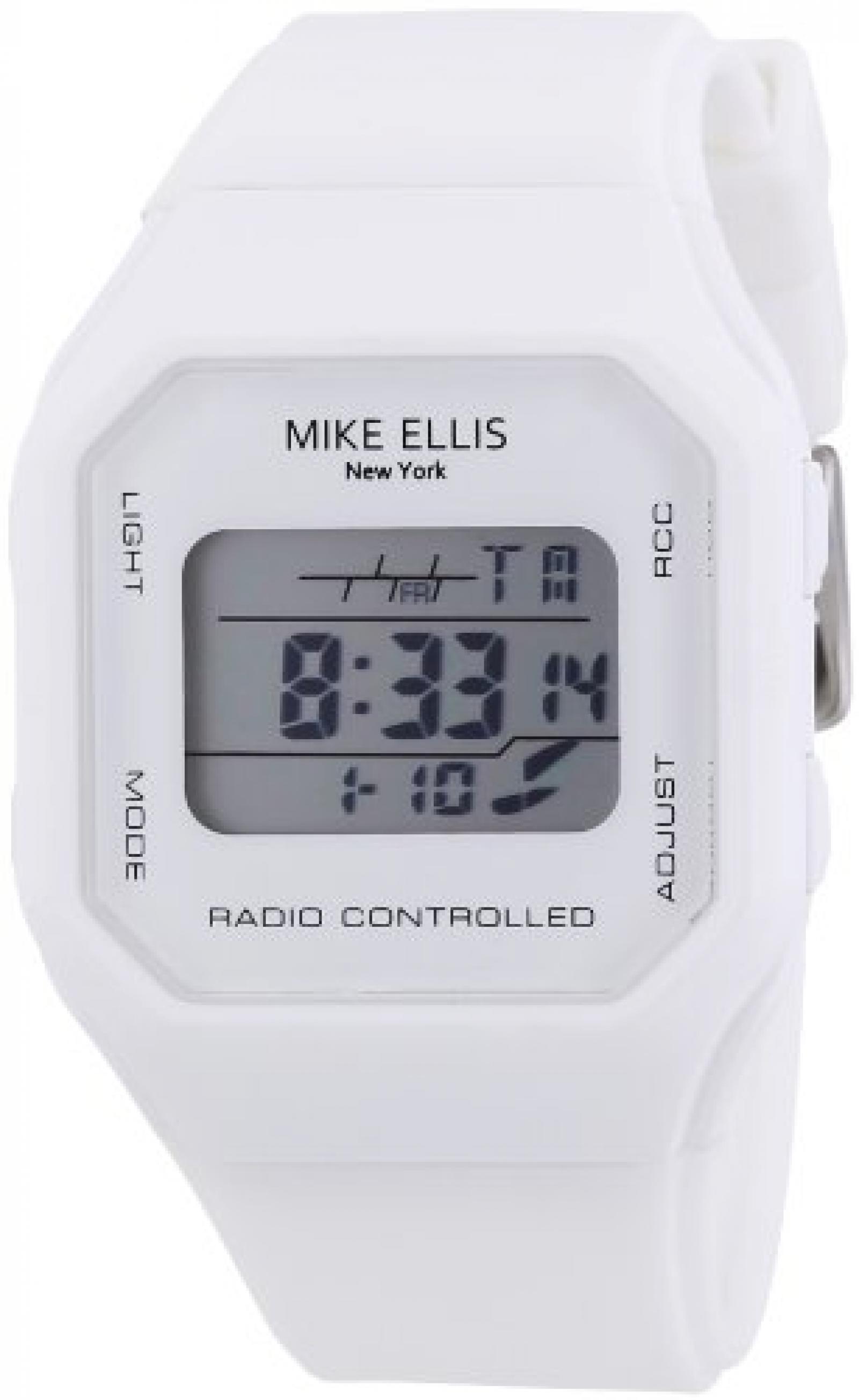 Mike Ellis New York Herren-Armbanduhr XS Digital Quarz Silikon S5242CS/1 