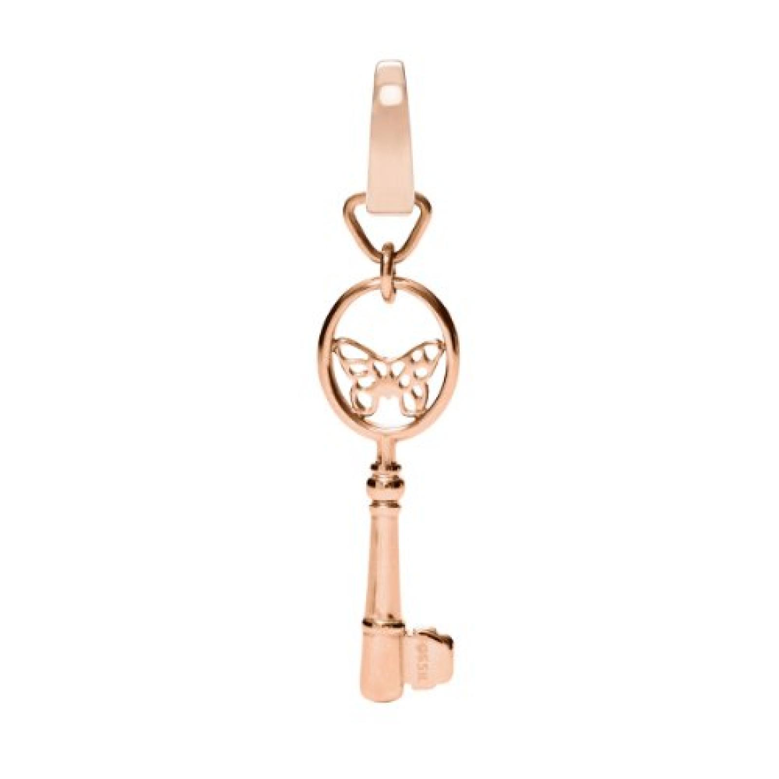 Fossil Damen-Charm Schlüssel Edelstahl rose JF87632040 Fossil Damen-Charm Schlüssel Edelstahl rose JF87632040