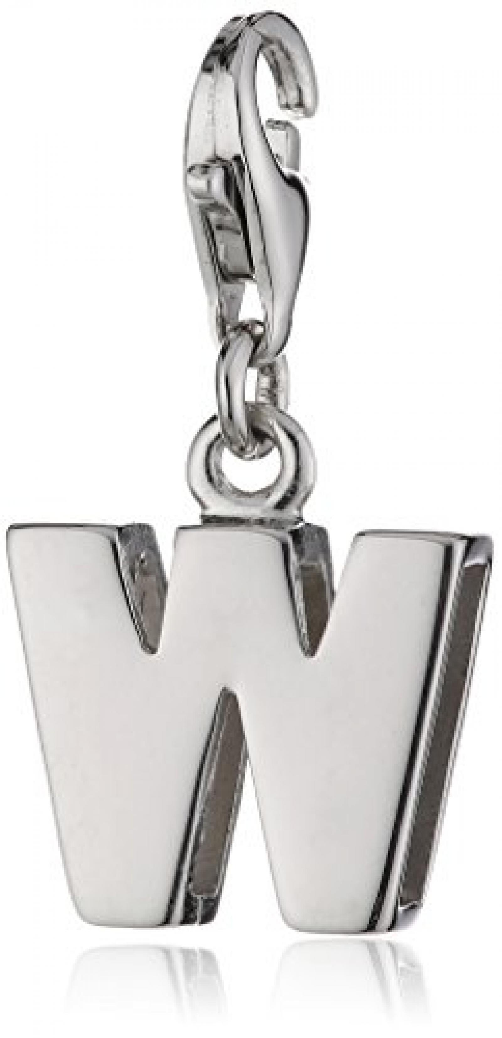 Amor Buchstabe W-Charm  925 Sterlingsilber 20 mm 274425 