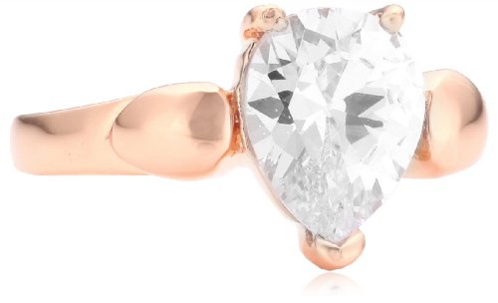 Mike Ellis New York Damen-Ring Edelstahl Zirkonia wei&szlig; Gr.54 (17.2) D1506A/7 