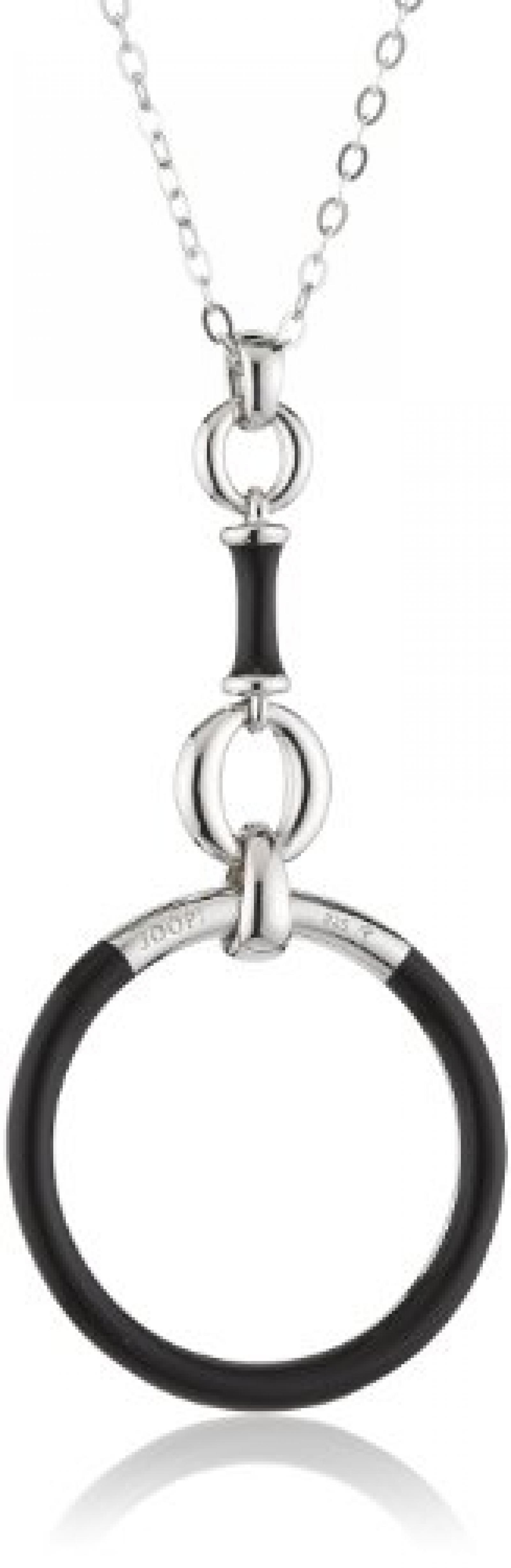 Joop Damen-Halskette mit AnhÃ¤nger Halskette Epoxy schwarz 925 Sterling Silber JPNL90619A450 