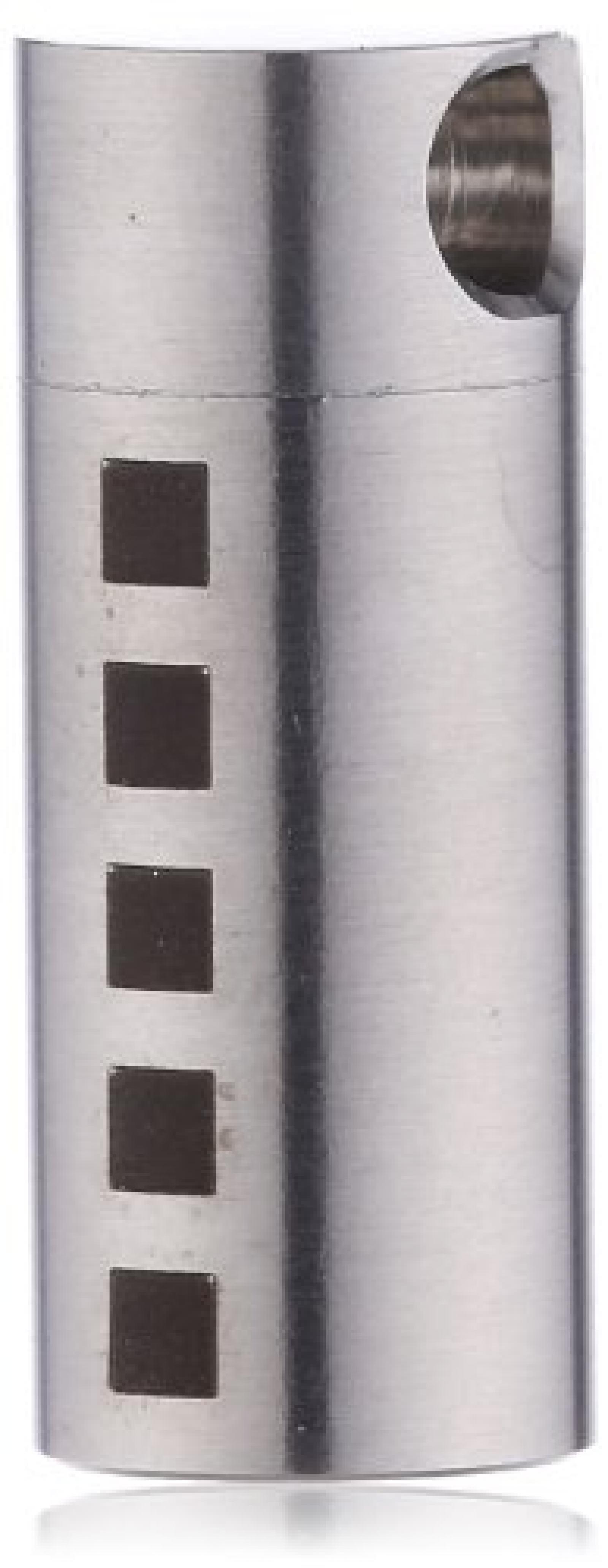 Teno Unisex-Anh&auml;nger MemoRo Zylinder verschlie&szlig;bar, Dekor 5 Quadrate 049.2000.L2 