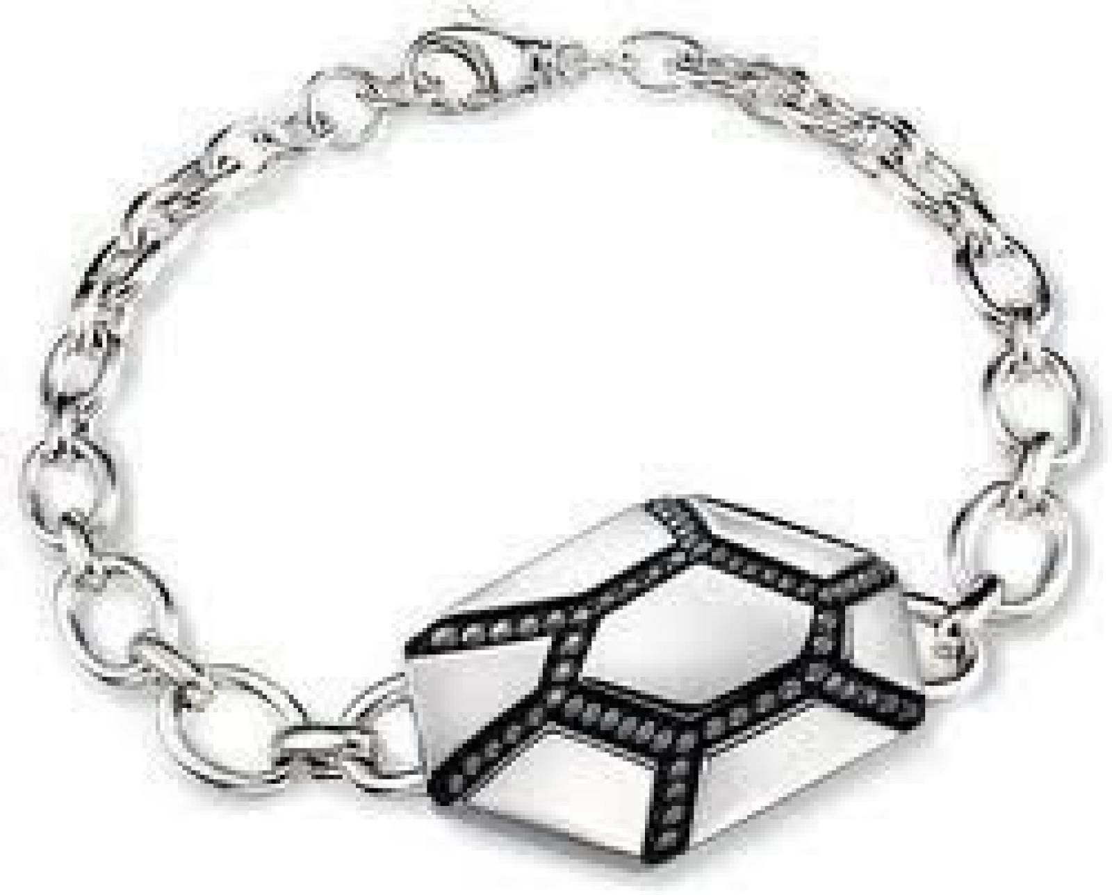 Joop! Damen-Armband mit AnhÃ¤nger Schmuckschnalle 925 Sterling Silber JPBR90203B195 