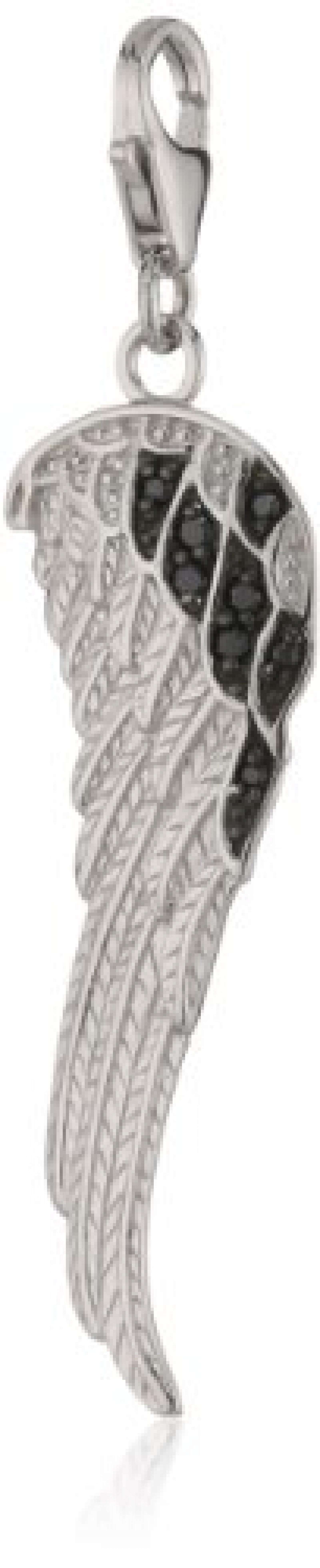 Amor Jewelry Damen-Charm Fl&uuml;gel 925 Sterling Silber 342803 