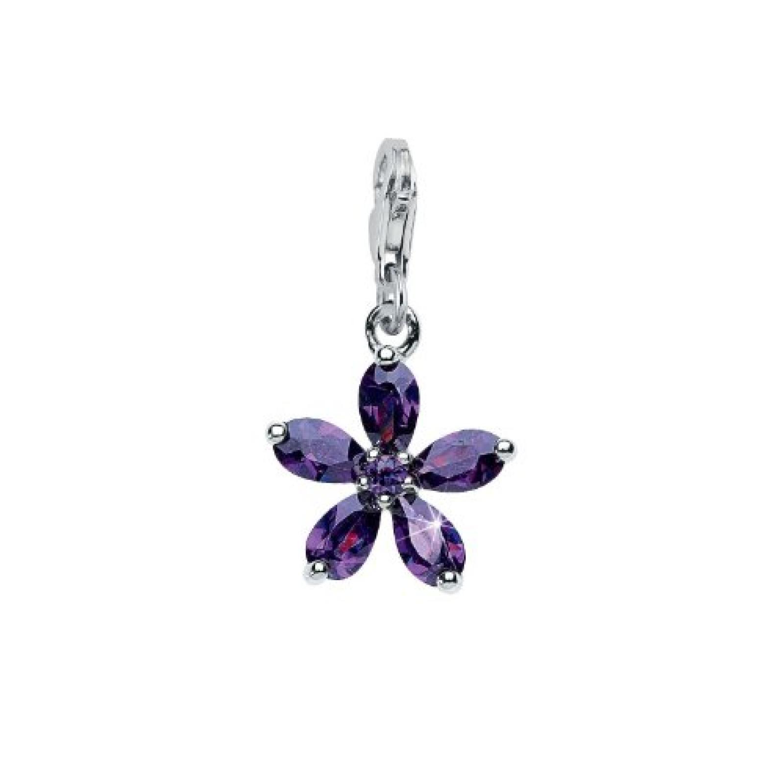 Amor Jewelry Damen-Charm Blüten 925 Sterling-Silber 384612 
