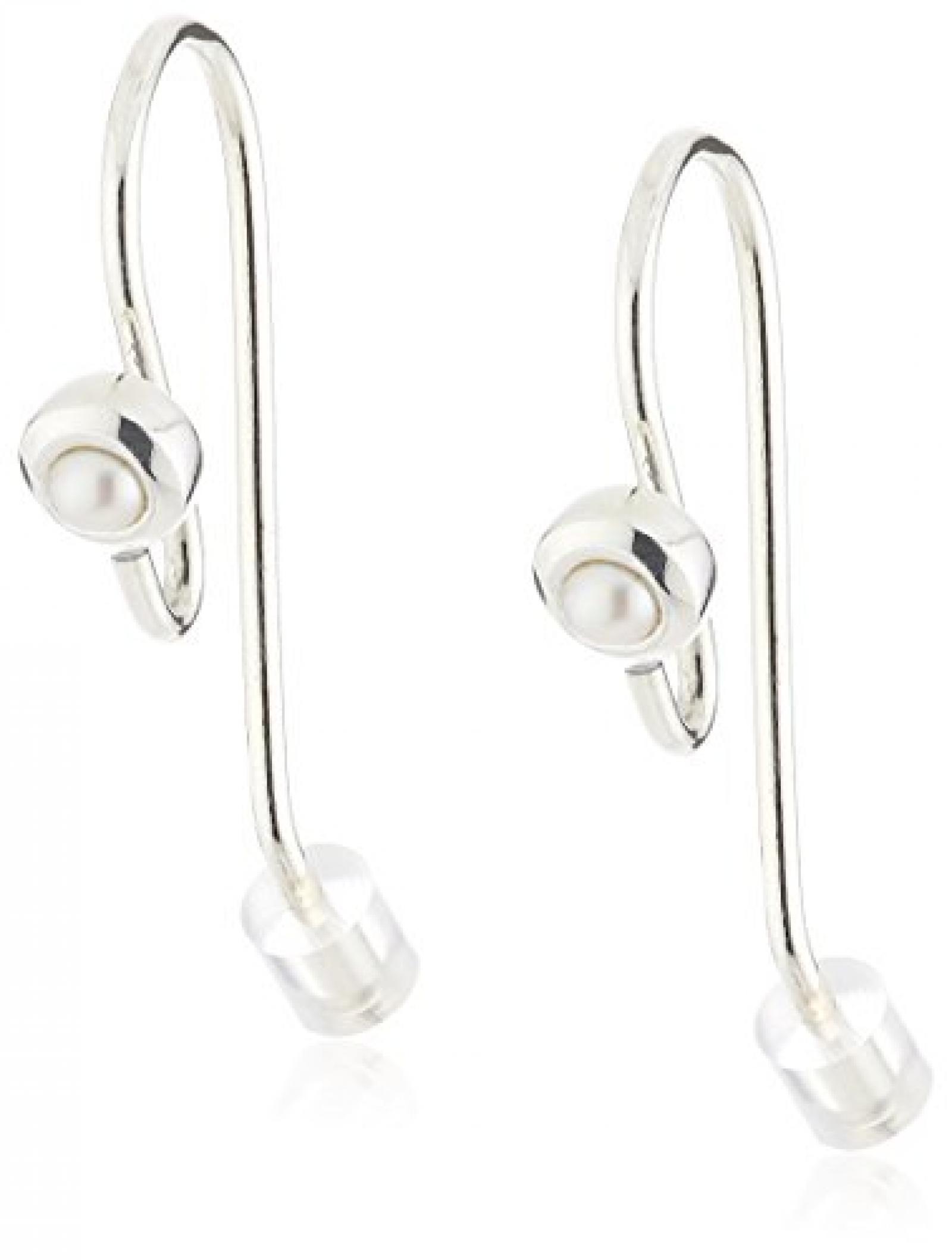 Pandora Damen-Ohrringe 925 Sterling Silber S&uuml;&szlig;wasser Zuchtperle wei&szlig; 290671P 