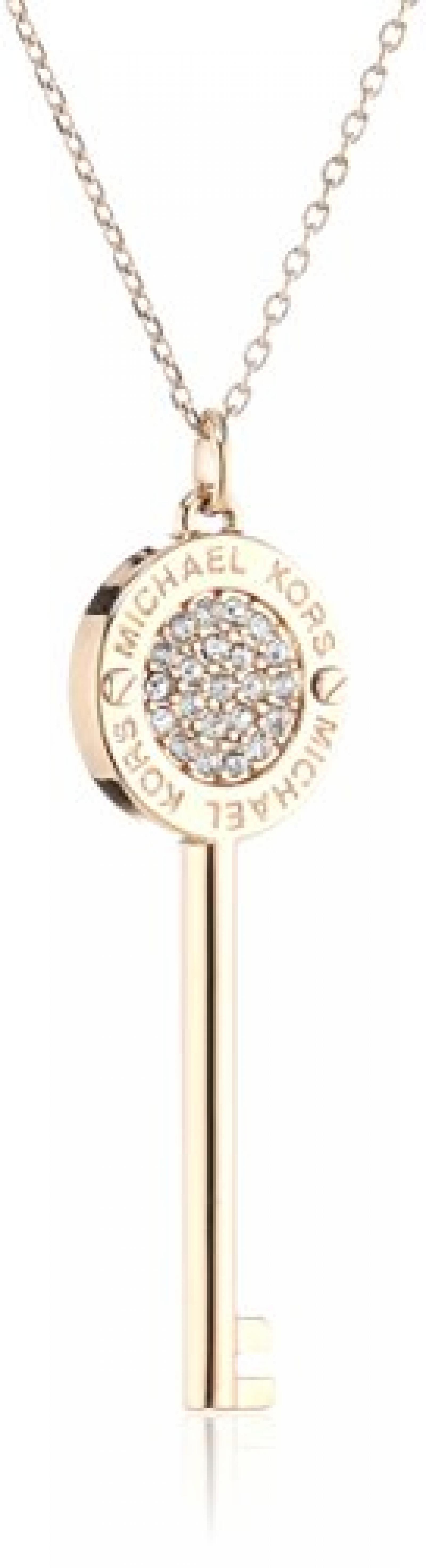 Michael Kors Damen Halskette Edelstahl Zirkonia wei&szlig; MKJ3055791 