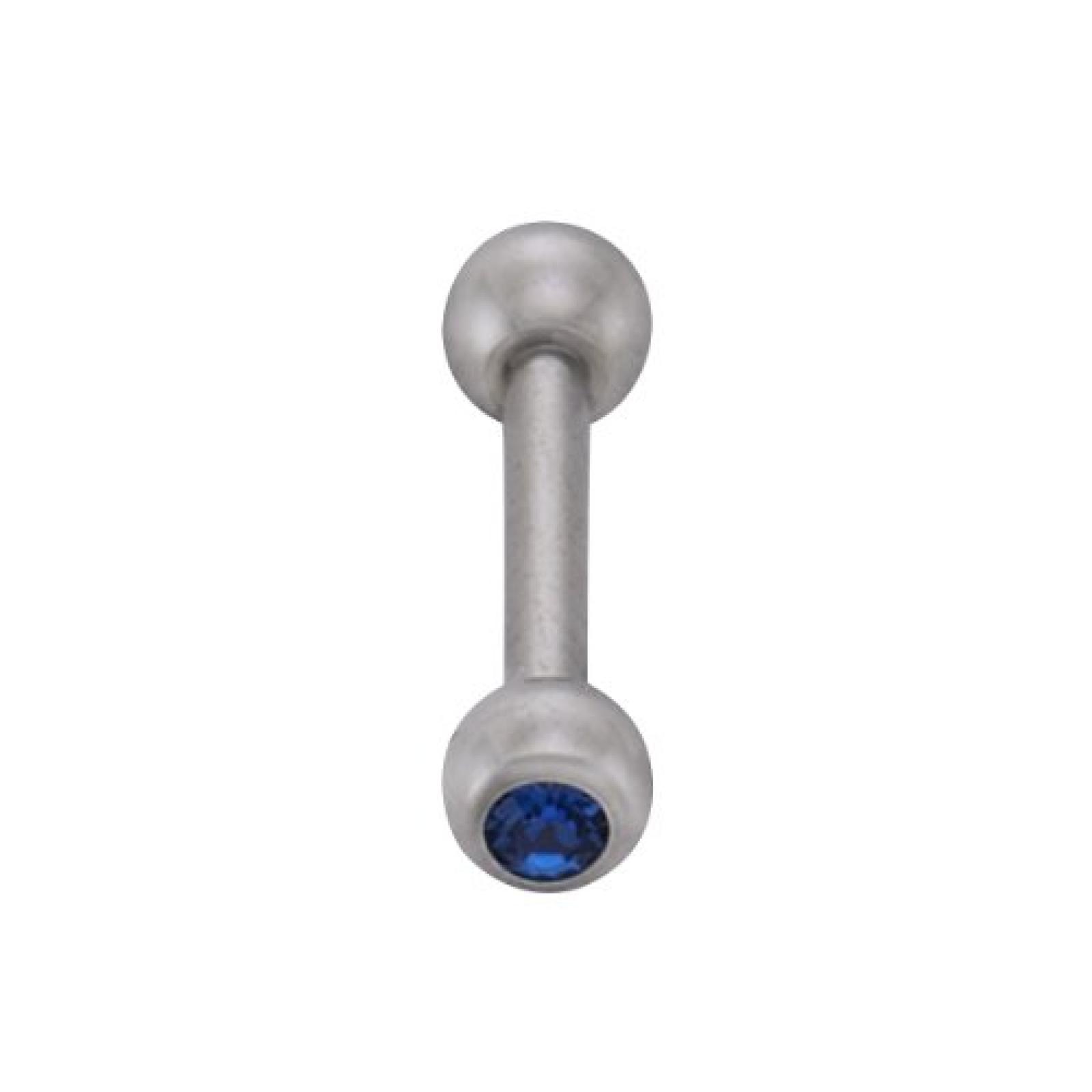 ZEEme Unisex-Piercings Edelstahl blau 159000863 