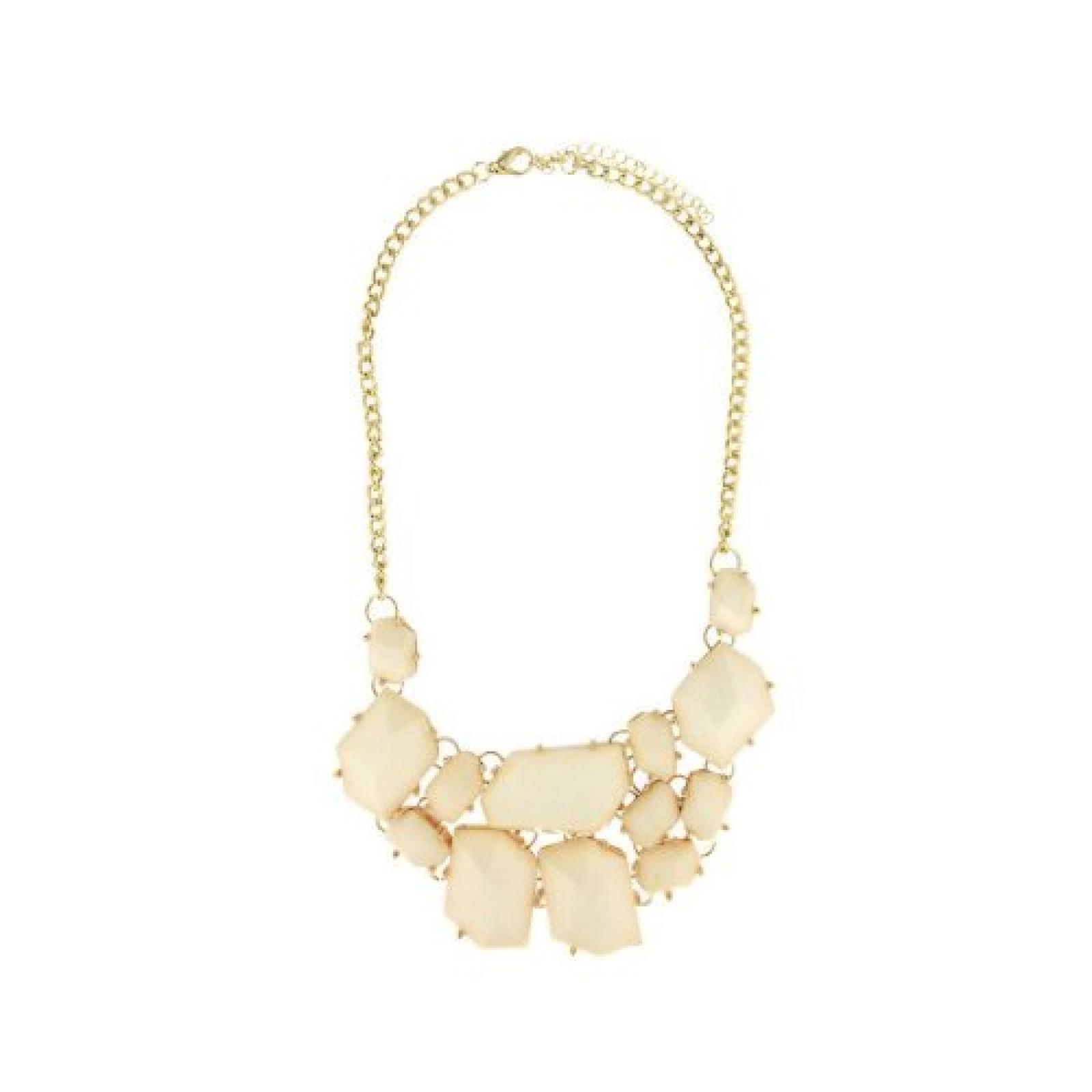 Sweet Deluxe Damen-Halskette Rita gold wei&szlig; Messing 2513 