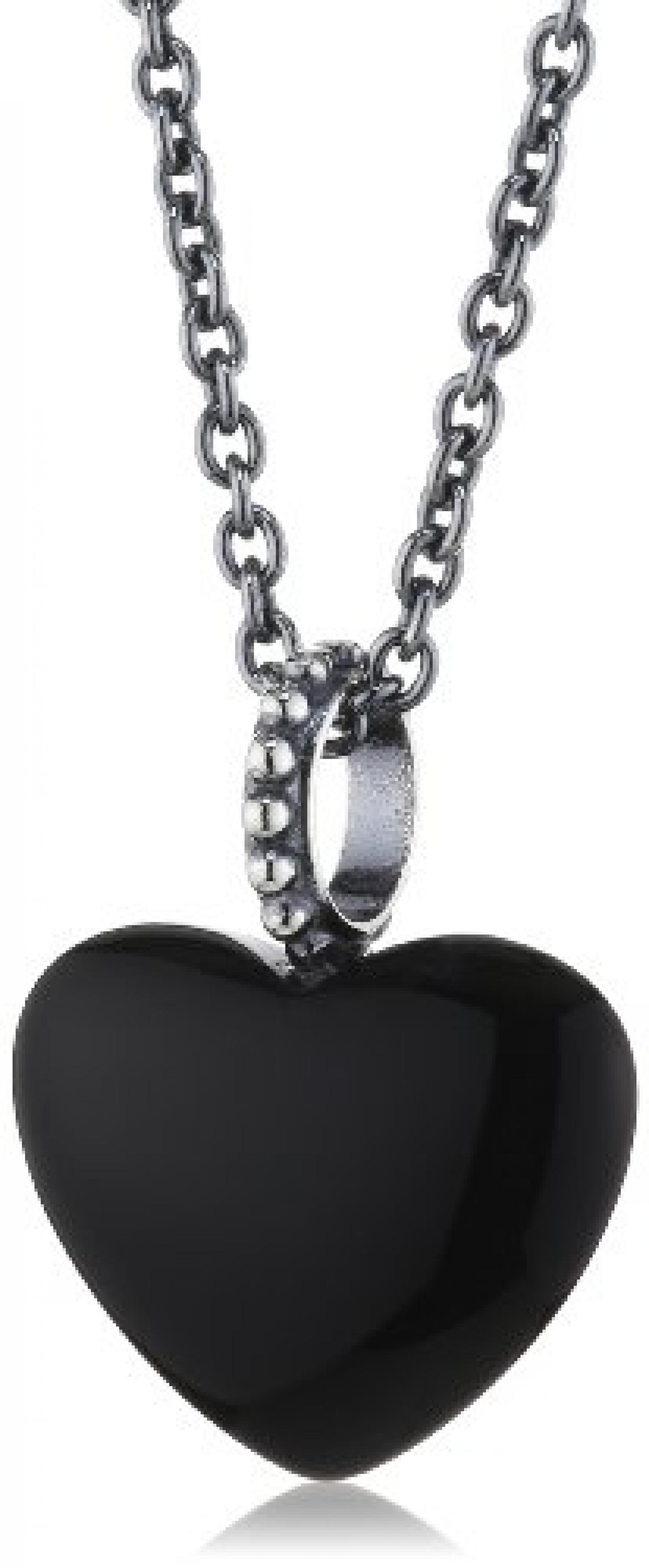 Pandora Damen-Halskette mit Anhänger Onyx schwarz Sterling-Silber 390344ON-80 Pandora Damen-Halskette mit Anhänger Onyx schwarz Sterling-Silber 390344ON-80