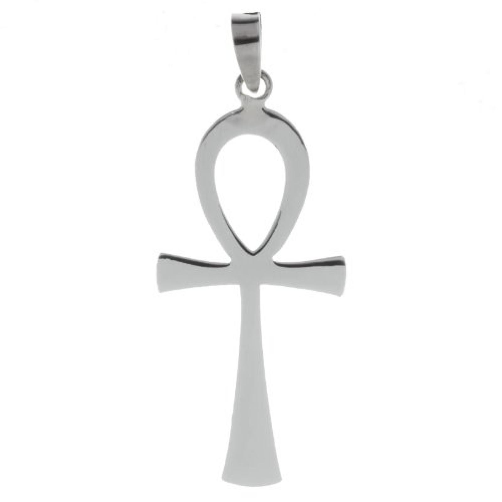Bella Carina unisex Anhänger Ankh Kreuz Ägyptisches Schutzzeichen, 925 Sterling Silber 