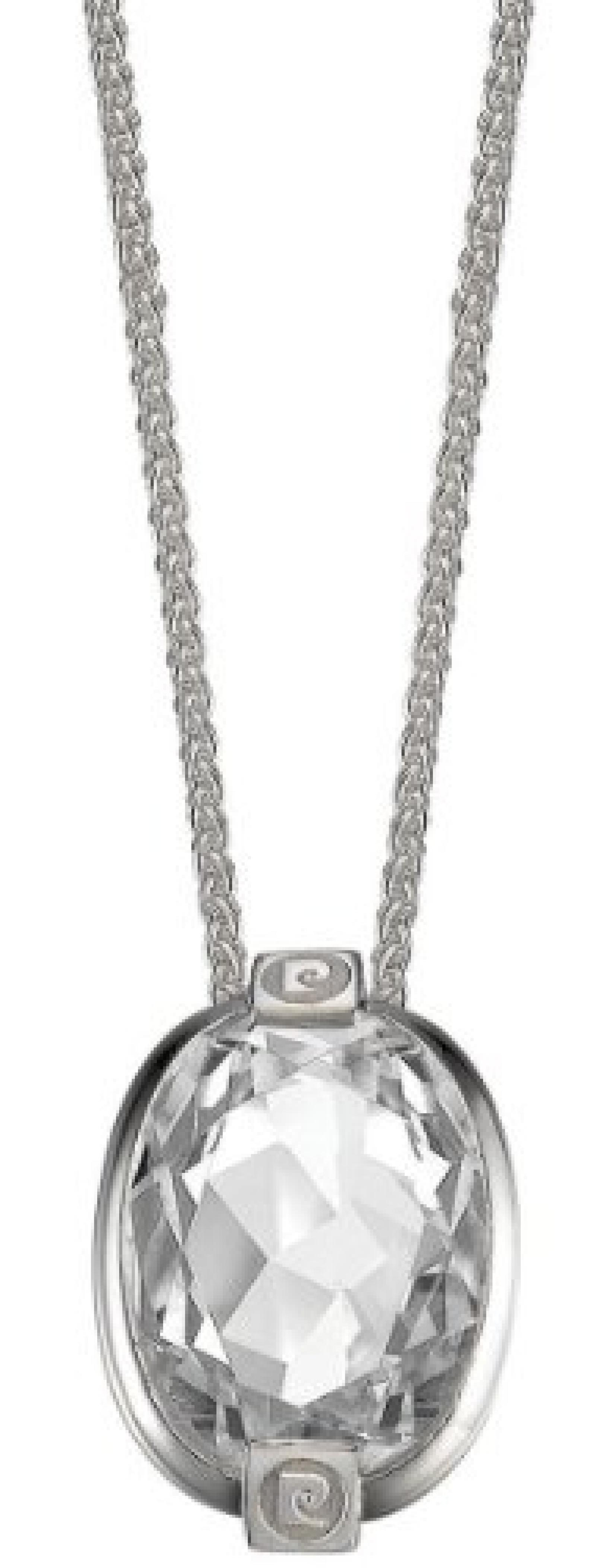 Pierre Cardin Damen Halskette 925 Sterling Silber rhodiniert Kristall Zirkonia Pierre pr&eacute;cieuse 42 cm wei&szlig; PCNL90379A420 