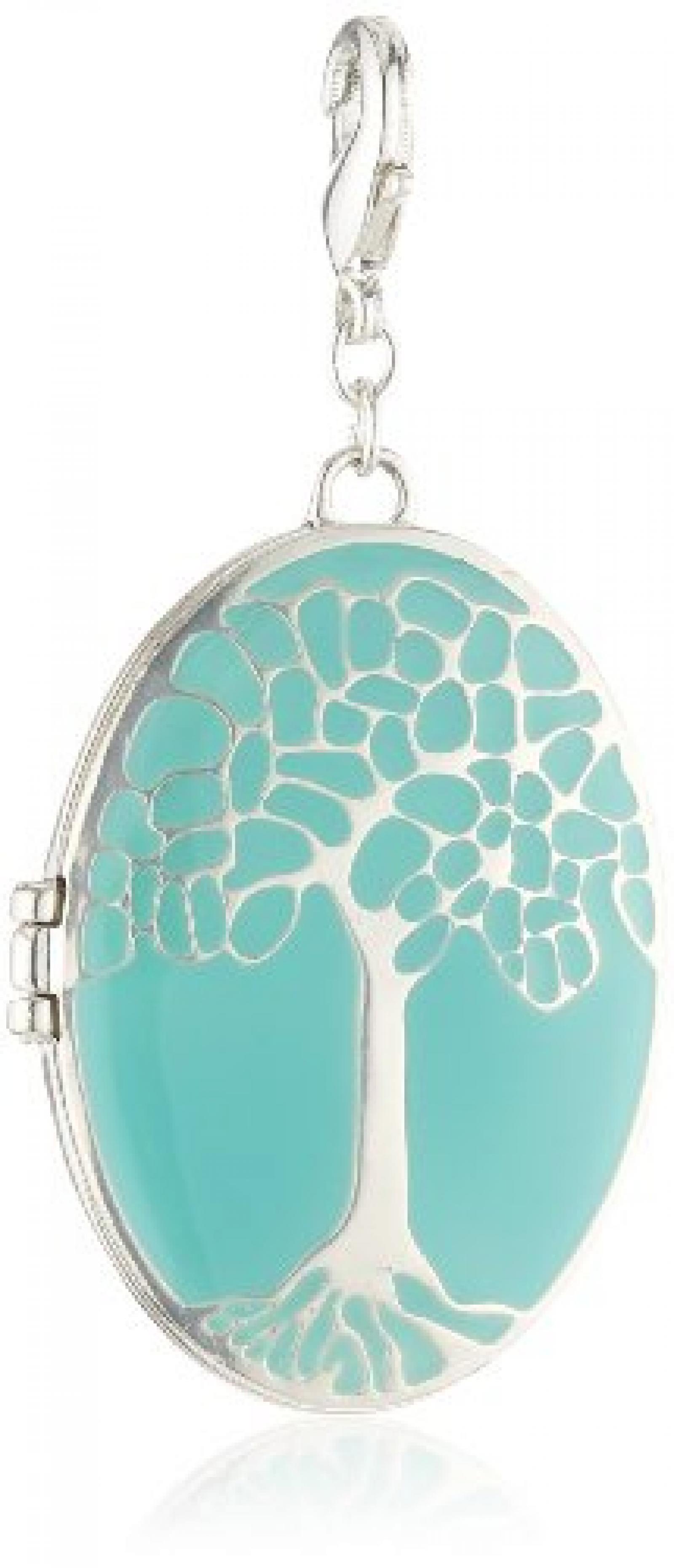 Pilgrim Jewelry Damen-Anhänger Messing aus der Serie Mega versilbert, 6.5 cm 411326204 