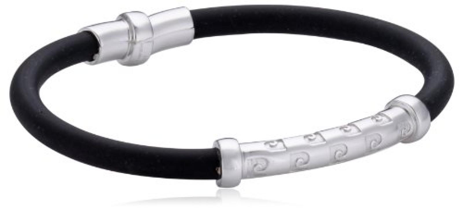 Pierre Cardin Unisex Armband 925 Sterling Silber rhodiniert Leder Influence 21 cm PCBR90117A210 