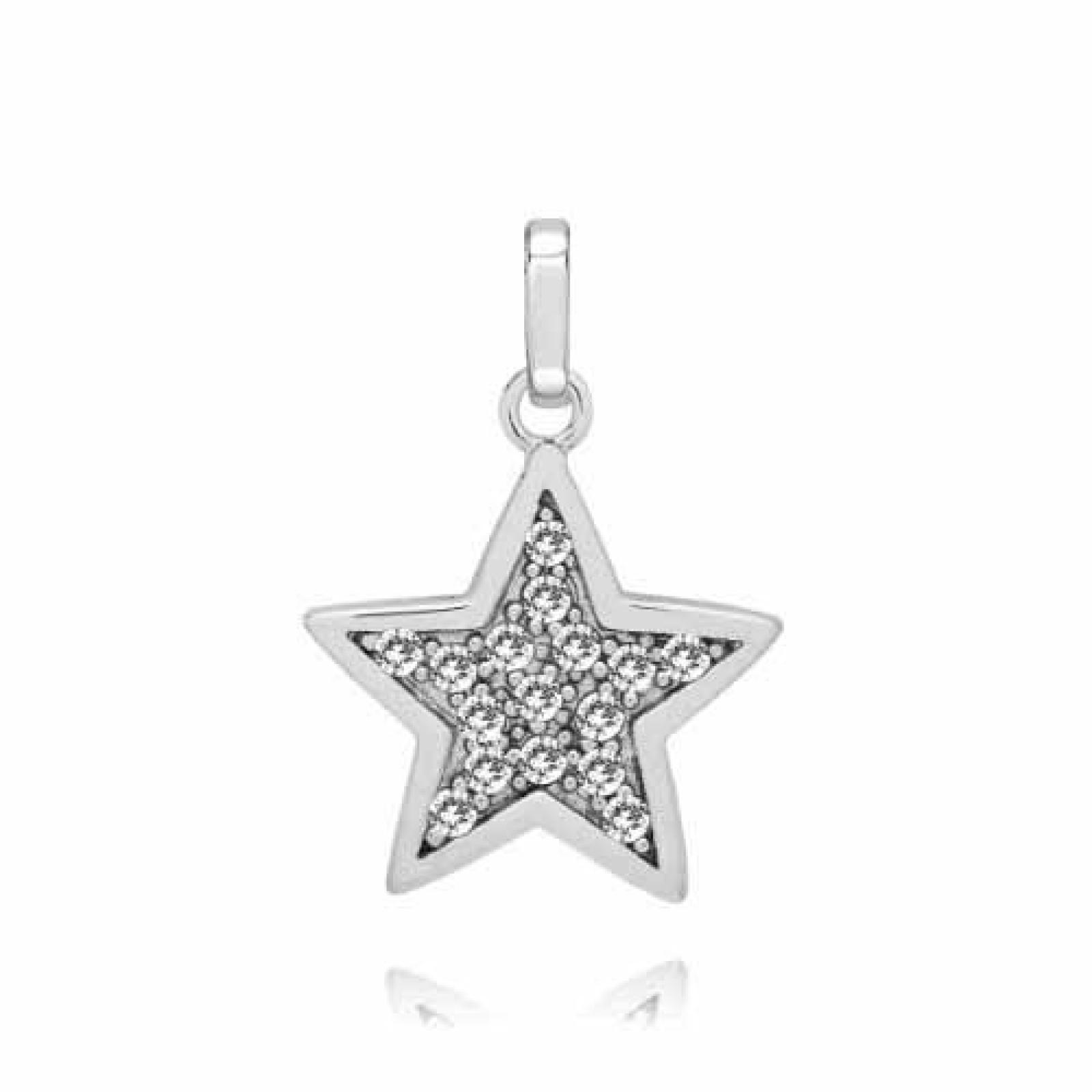 Rafaela Donata Damen-Anh&auml;nger Classic Collection Stern Zirkonia wei&szlig; 925 Sterling Silber 60837040 