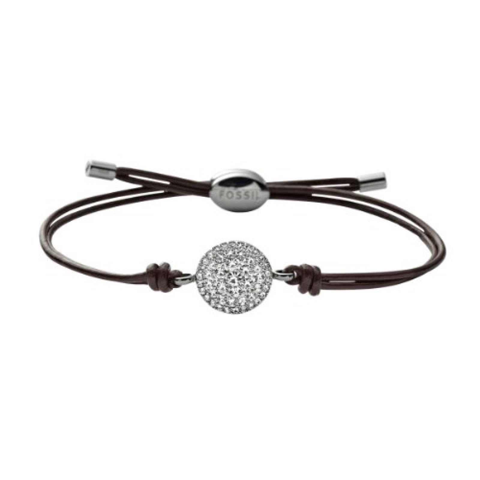 Fossil Damen-Armband Leder mit Edelstahl JF00117040 