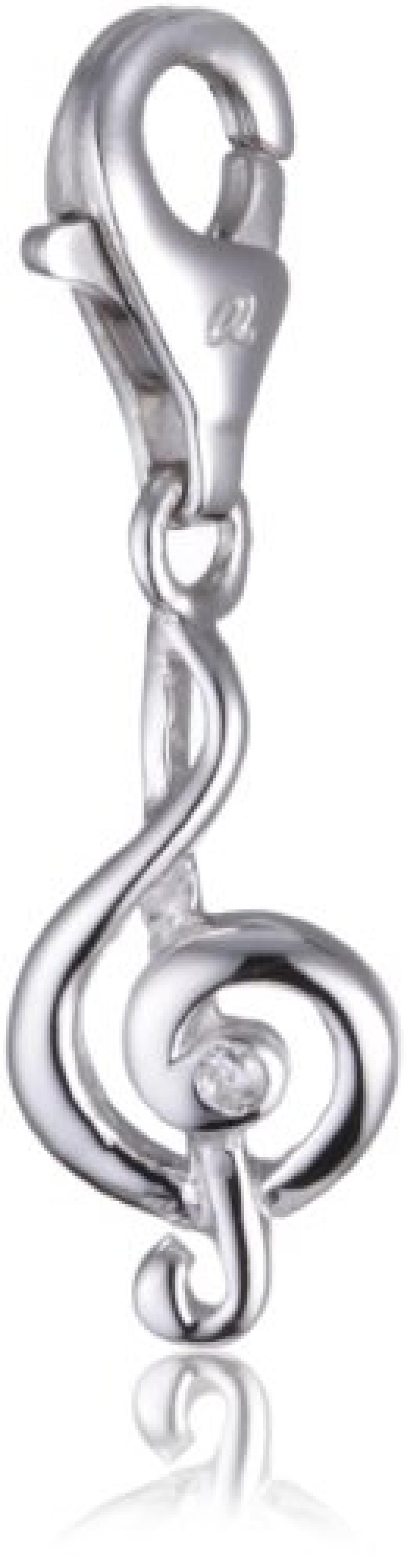 s.Oliver Damen-Charm 925 Sterling Silber Notenschlüssel Länge ca. 15 mm 321556 s.Oliver Damen-Charm 925 Sterling Silber Notenschlüssel Länge ca. 15 mm 321556