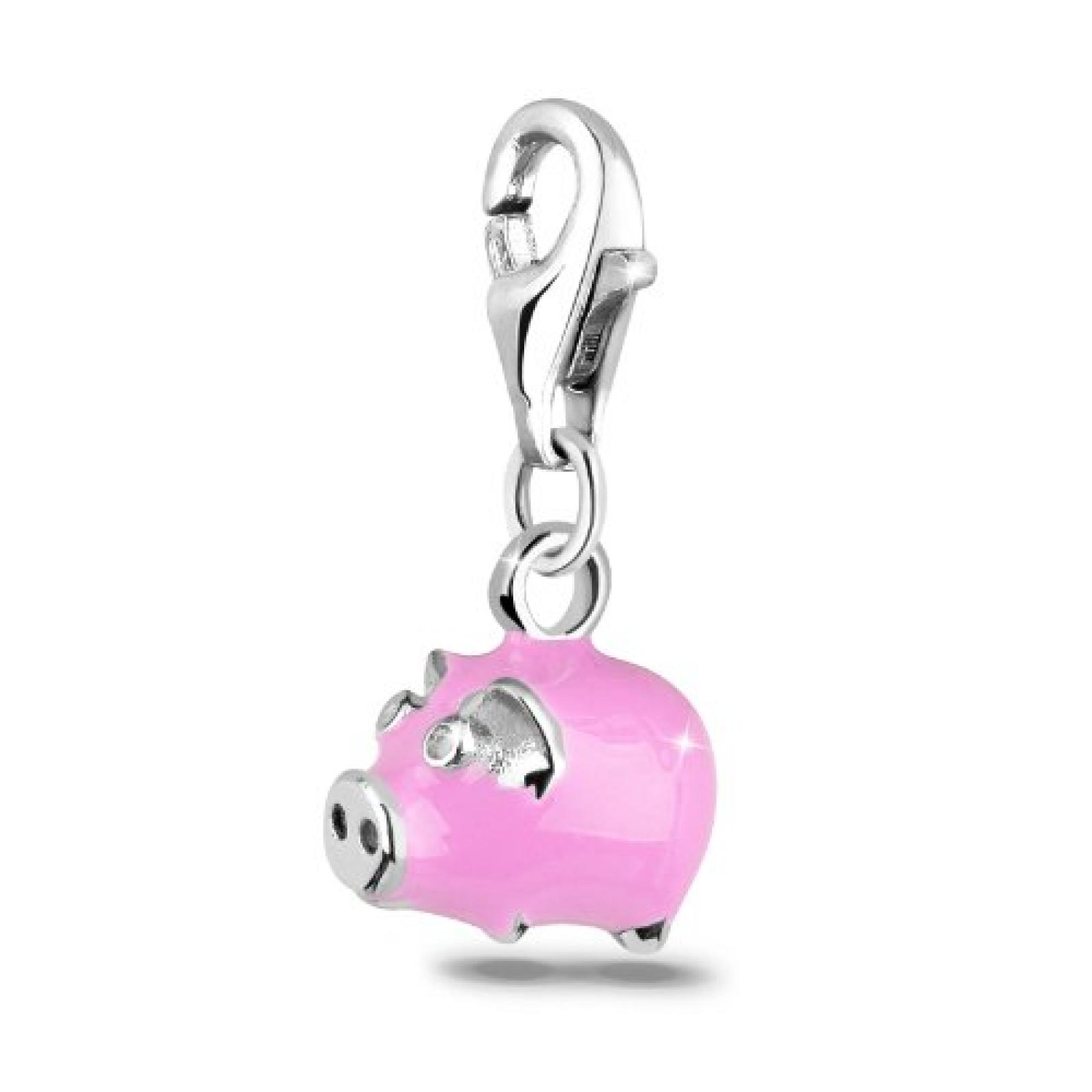 Elli Damen-Charm Glücksschwein 925 Sterlingsilber 0408952311 Elli Damen-Charm Glücksschwein 925 Sterlingsilber 0408952311