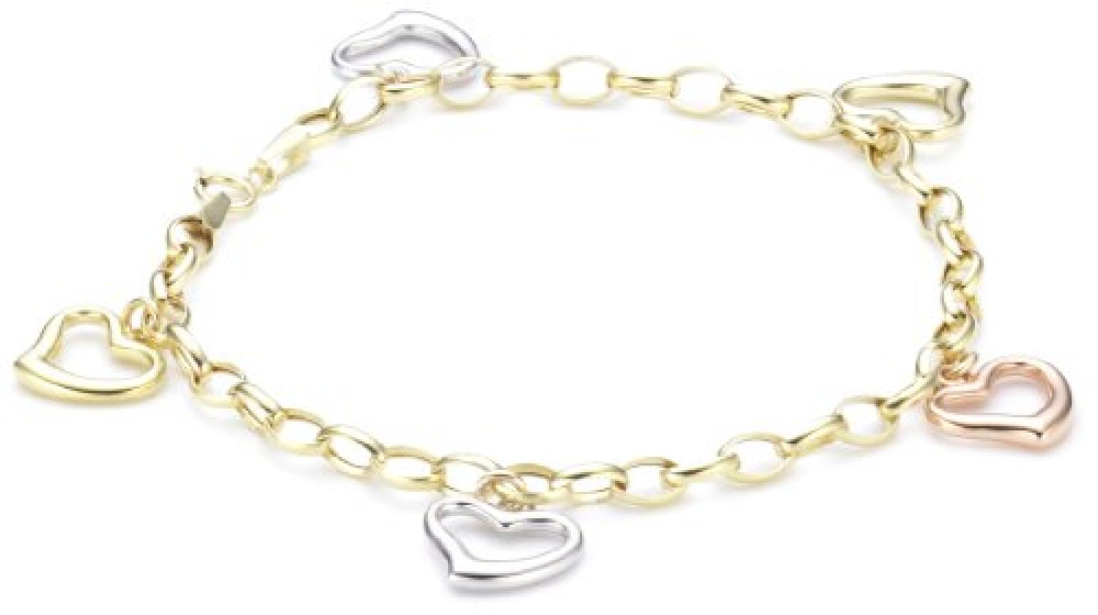 Bella Donna Damen-Armband 375 Gelbgold Weißgold Rotgold 19 cm 67881904 Bella Donna Damen-Armband 375 Gelbgold Weißgold Rotgold 19 cm 67881904