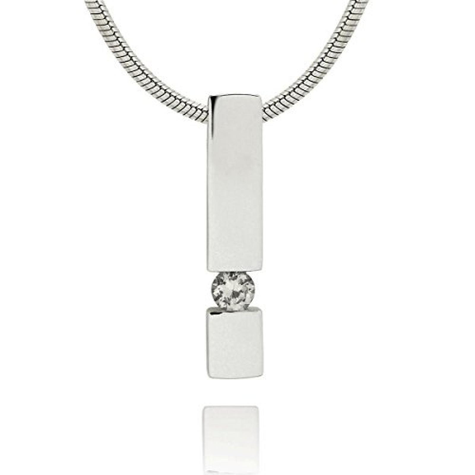 Carat 1934 Anh&auml;nger Brilliantschliff Zirkonia (ohne Kette) St&auml;bchen wei&szlig; 