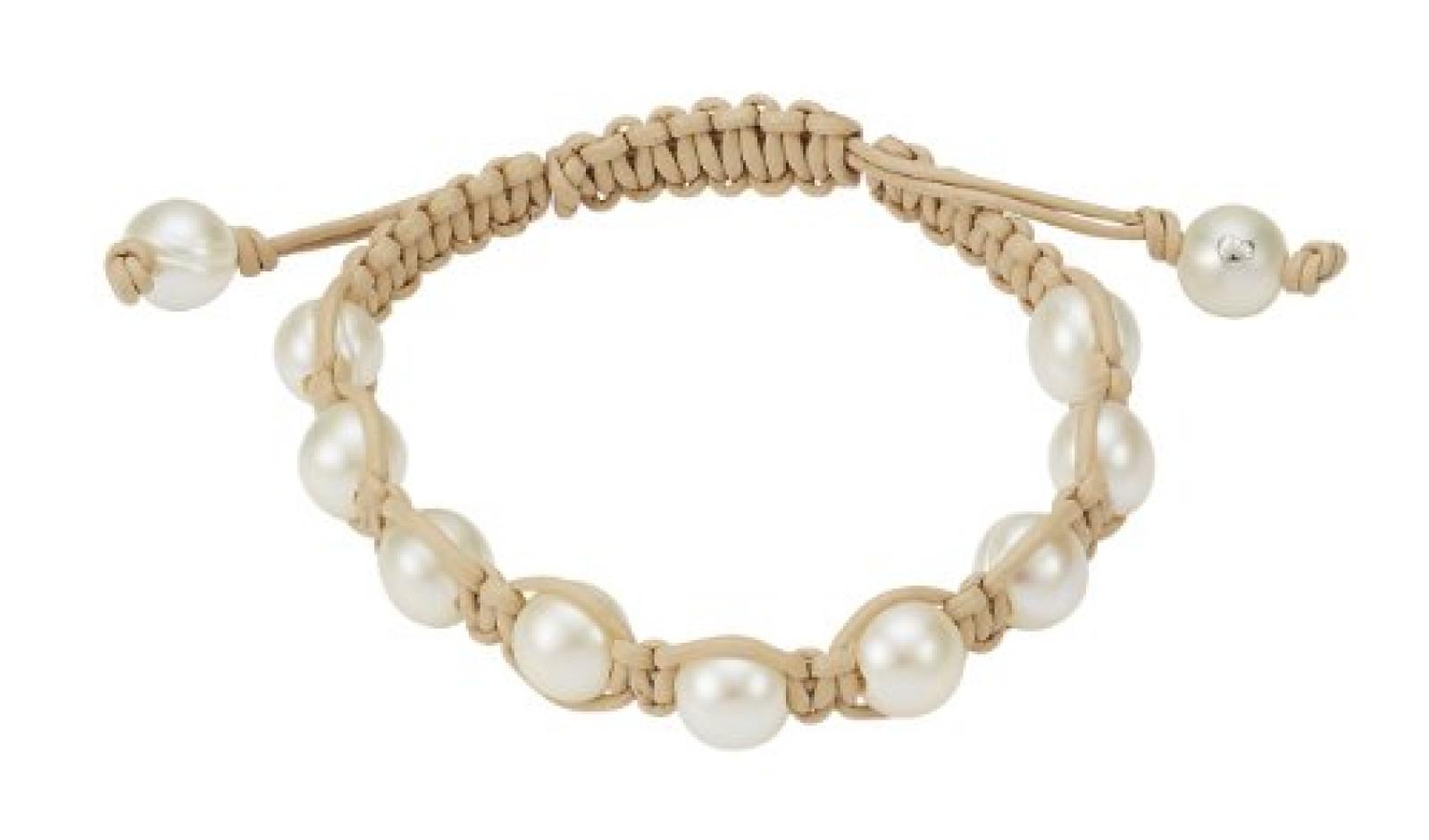 Adriana Damen-Armband Süßwasser Zuchtperlen L2-beige 