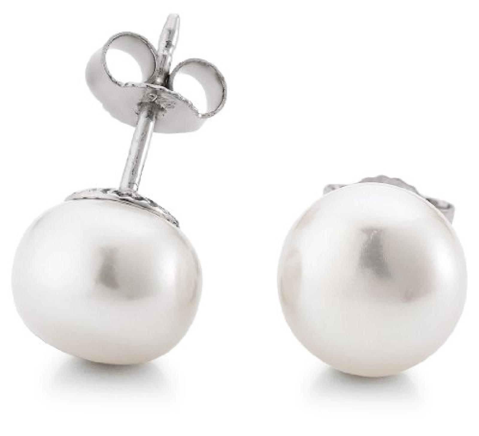 Adriana Damen-Ohrstecker S&uuml;&szlig;wasser Zuchtperlen 925 Sterling Silber R9.1 