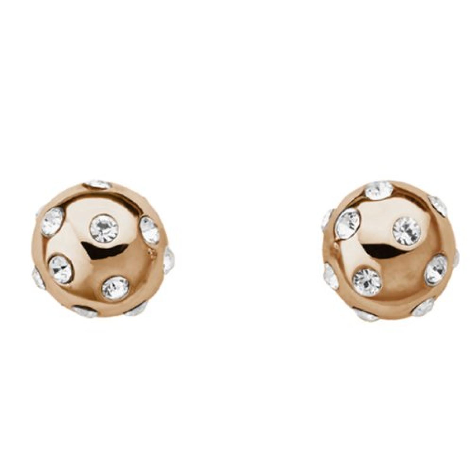 Guess Damen-Ohrstecker Sparkle-Sphere Edelstahl Kristall vergoldet 1 cm UBE31315 Guess Damen-Ohrstecker Sparkle-Sphere Edelstahl Kristall vergoldet 1 cm UBE31315