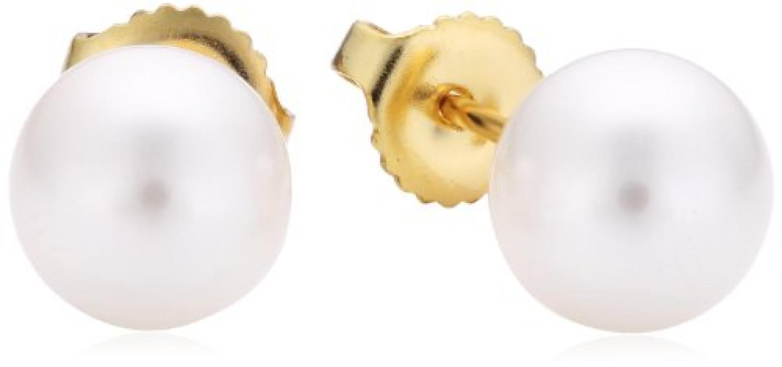 Pierre Cardin Damen-Ohrstecker 925 Sterling Silber rhodiniert Perlmutt Perlmutt Pur Plaisir wei&szlig; PCER90227D000 