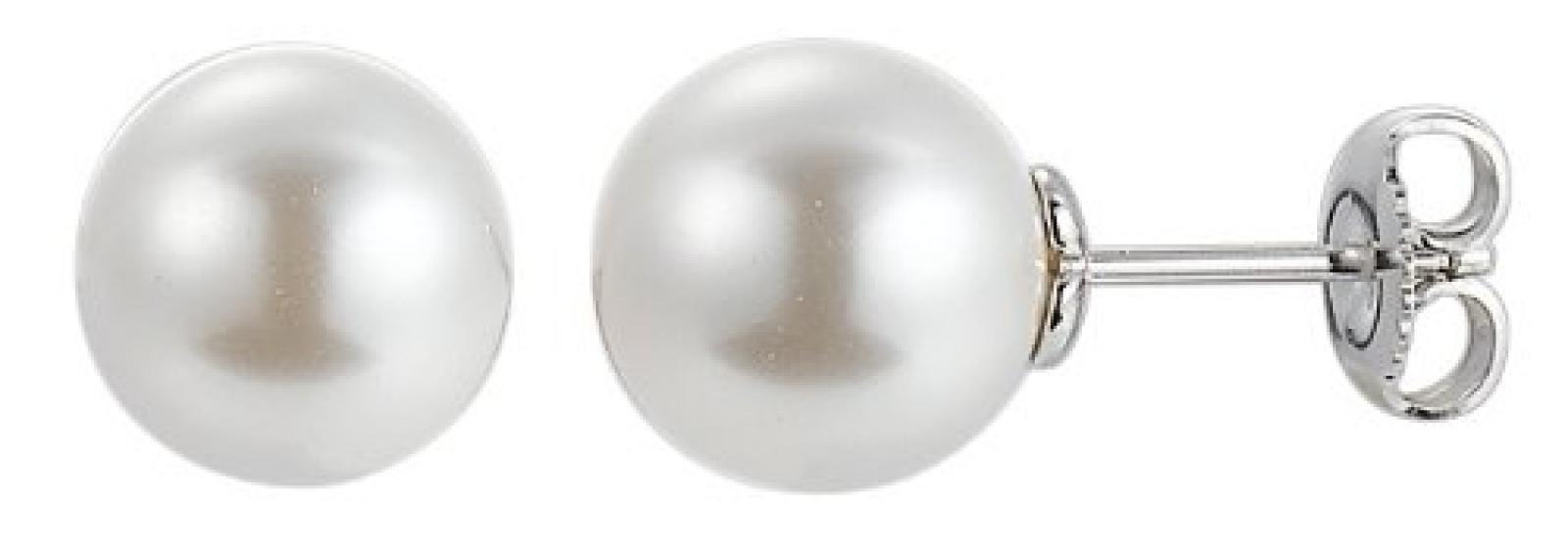 Pierre Cardin Damen-Ohrstecker 925 Sterling Silber rhodiniert Perlmutt Perlmutt Pur Plaisir wei&szlig; PCER90227A000 