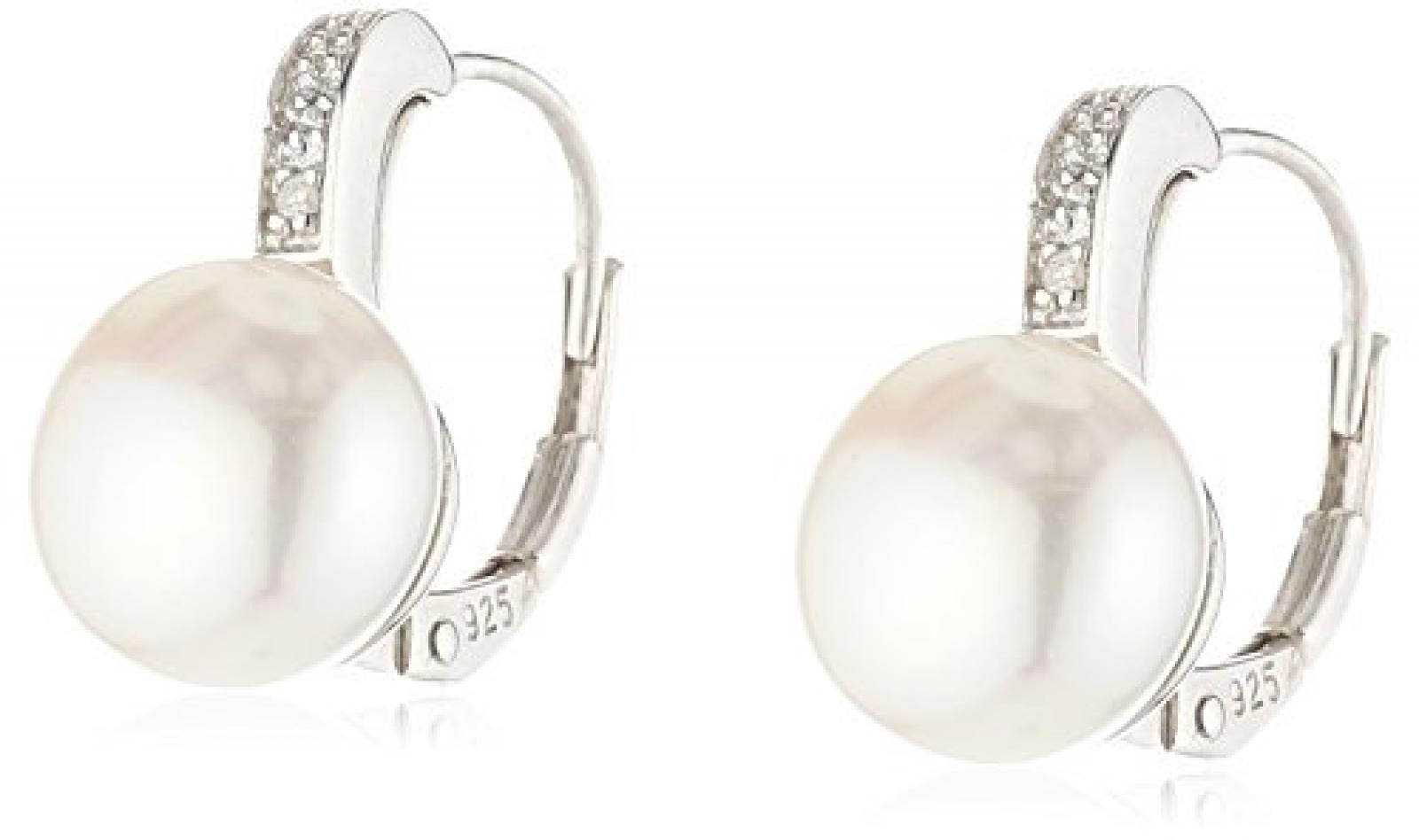 Celesta Damen-Ohrh&auml;nger 925 Sterling Silber 4x Diamanten 0.02 ct. 2x SWZP 360230258 