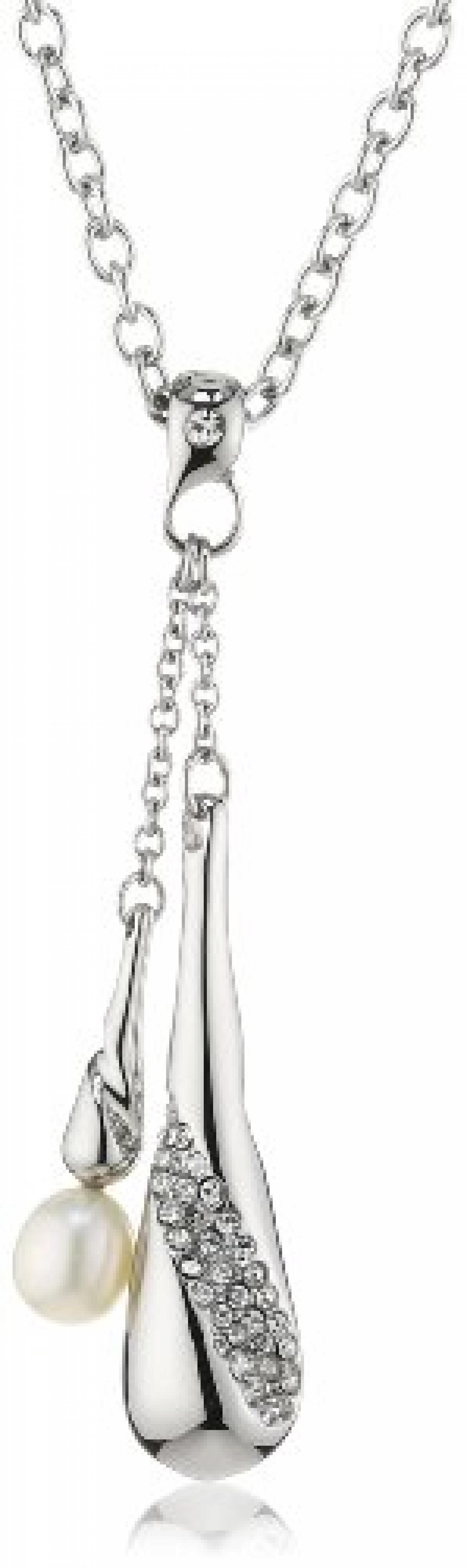 Lange Y-Collana Donna A Forma Di Cuore Dorata – Doppia Fila Con Perline, Regolabile 41-50 Cm, In Lega Placcata Oro, Con Scatola Portagioie - 3
