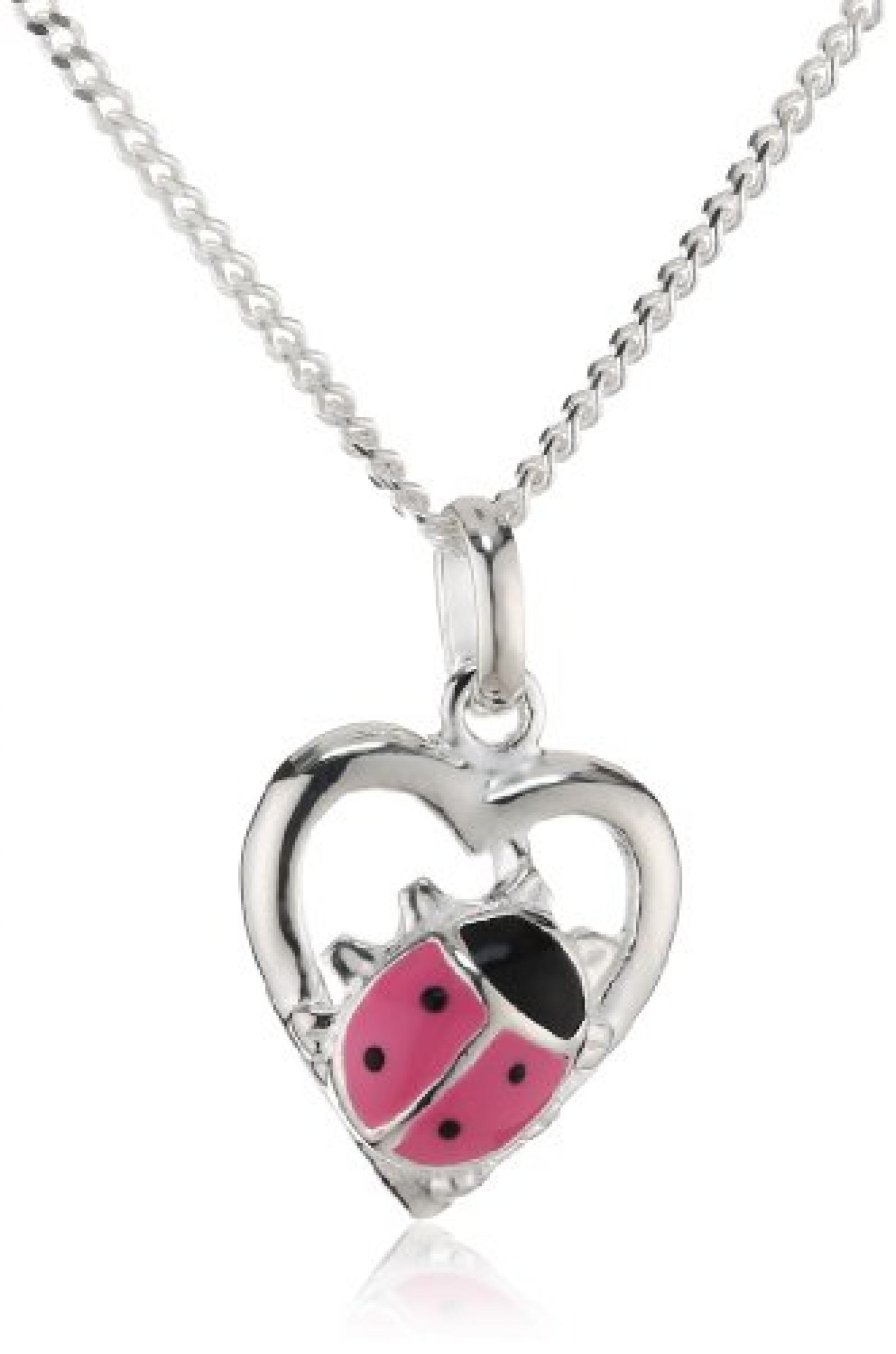 ZEEme For Kids - Kinderanhnger mit Kette 36-38cm 925/- Sterling Silber Herz/Marienkfer 500243740-38Z ZEEme For Kids - Kinderanhnger mit Kette 36-38cm 925/- Sterling Silber Herz/Marienkfer 500243740-38Z