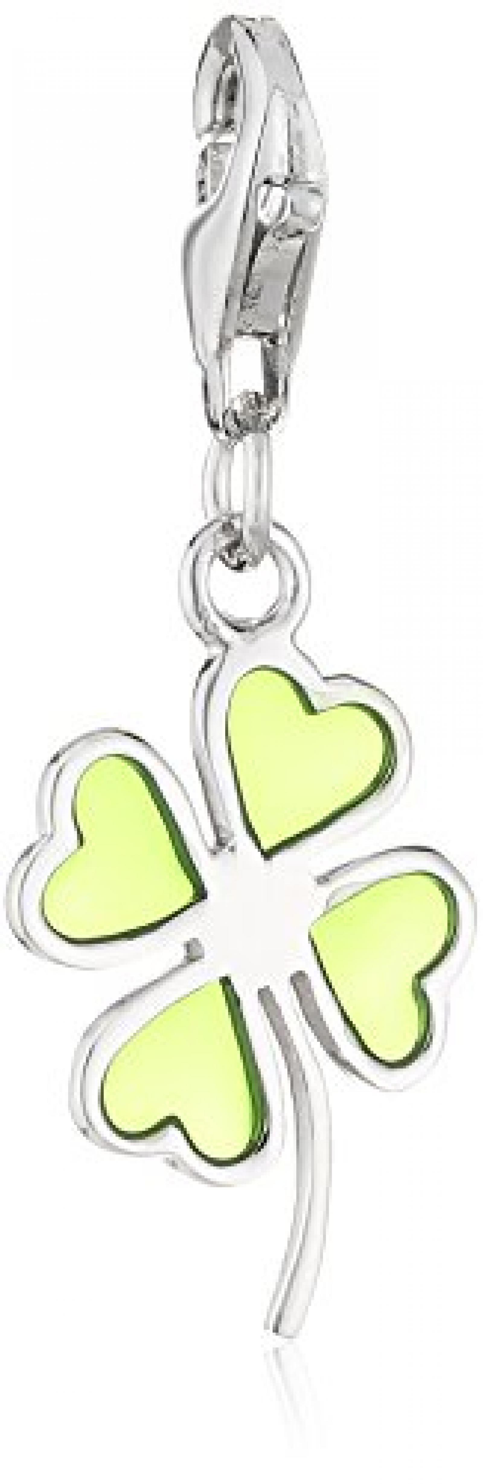 ZEEme Damen-Charm Karabineranhnger 925 Sterling Silber Kleeblatt 271240068R ZEEme Damen-Charm Karabineranhnger 925 Sterling Silber Kleeblatt 271240068R