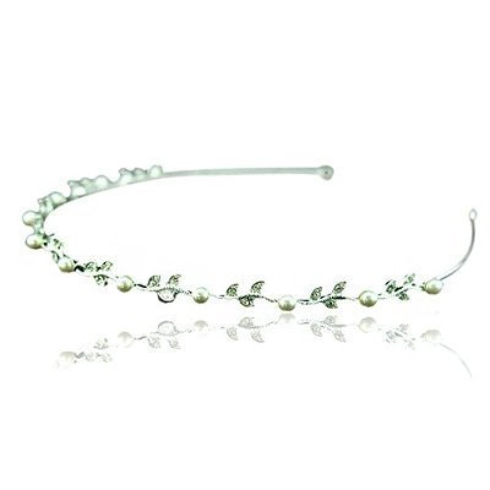 Kristall und Silber Perle Zierlich Stirnband Haarschmuck Diadem Tiara Brautschmuck Kristall und Silber Perle Zierlich Stirnband Haarschmuck Diadem Tiara Brautschmuck
