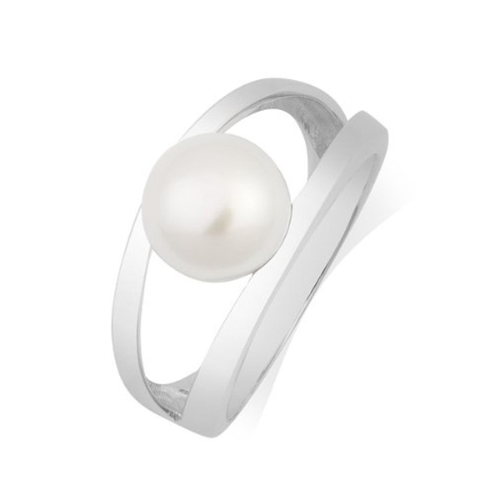 Valero Pearls Damen-Ring Silver Collection 925 Sterling Silber S&uuml;&szlig;wasser-Zuchtperlen Wei&szlig; 60201414 