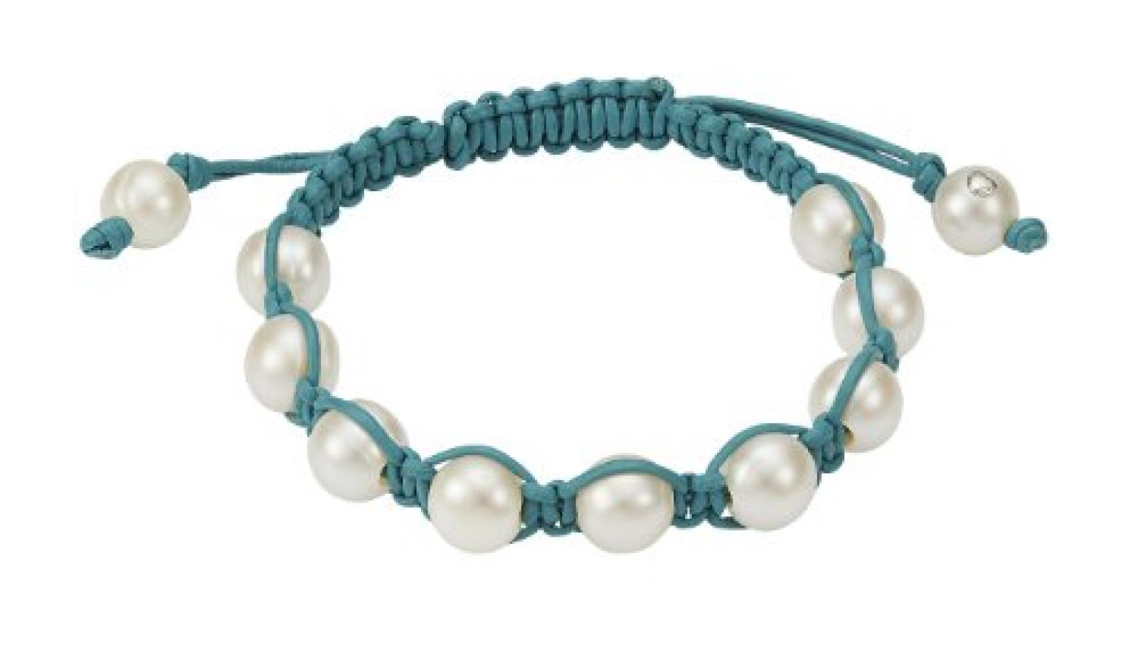 Adriana Damen-Armband Süßwasser Zuchtperlen L2-türkis 