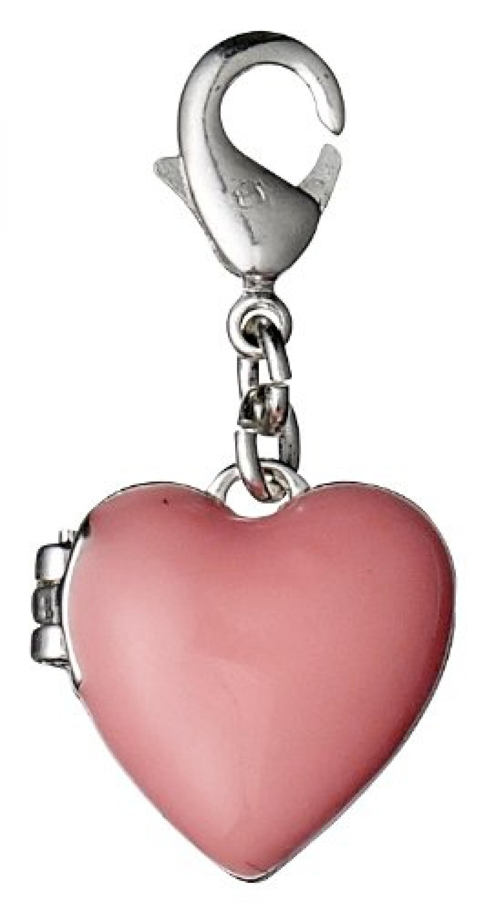 Pilgrim Jewelry Damen-Anhänger Messing aus der Serie versilbert,pink 3.5 cm 401326306 