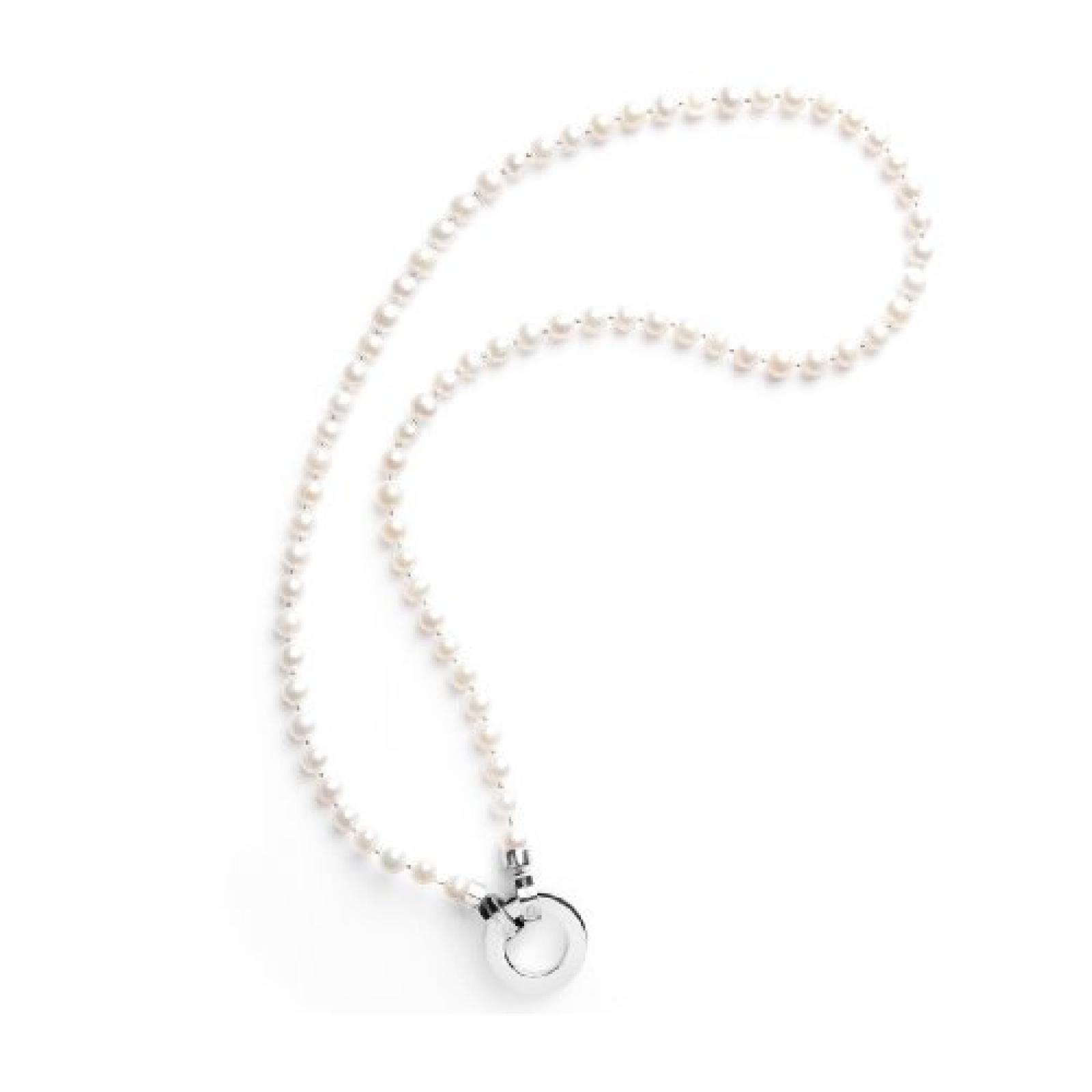 Leonardo Jewels Damenkette Edelstahl + Süßwasserzuchtperlen 50cm Basic Passion 