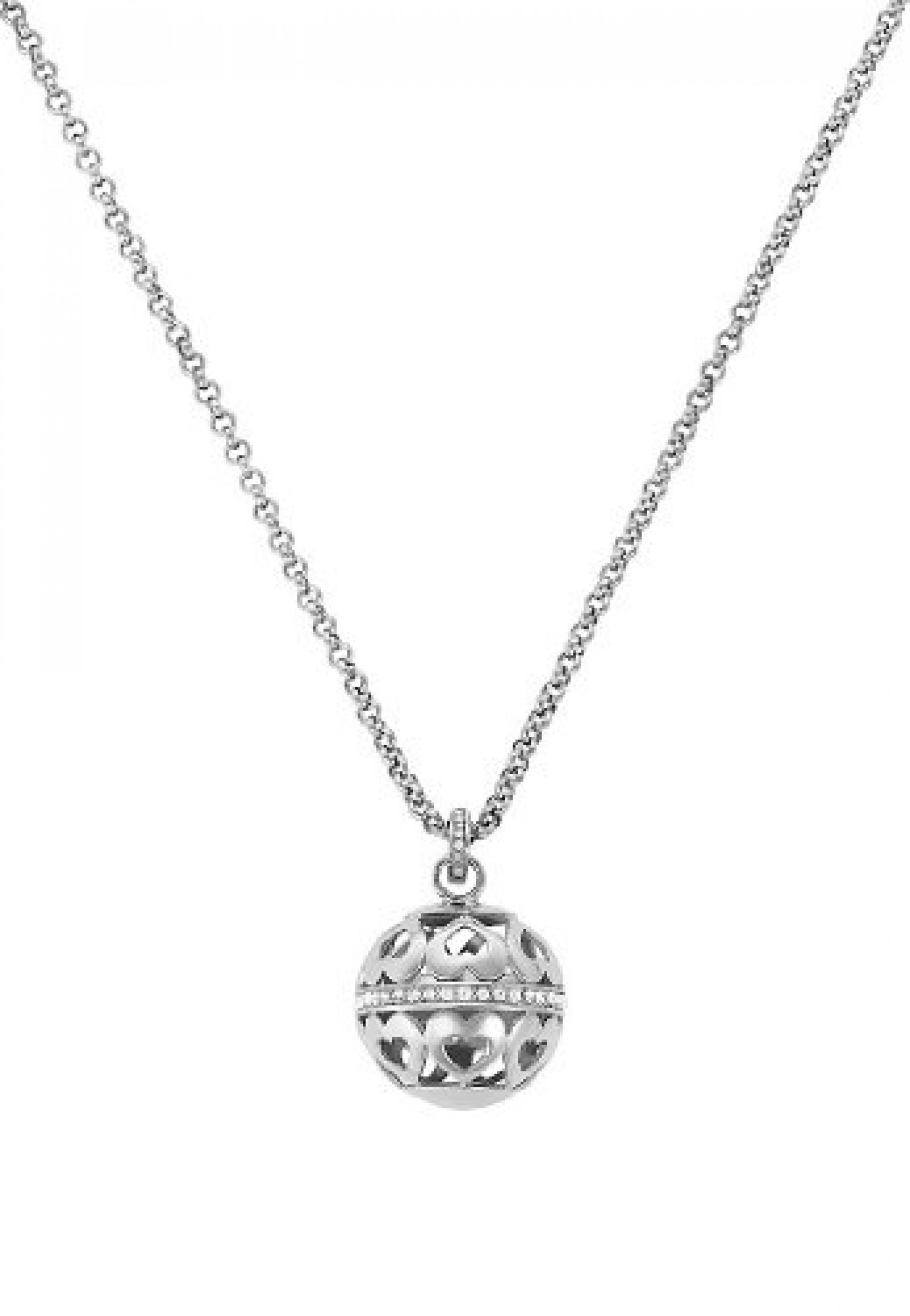 JETTE Silver Damen-Kette MAGIC BOWL 925er Silber 49 Zirkonia silber, One Size 