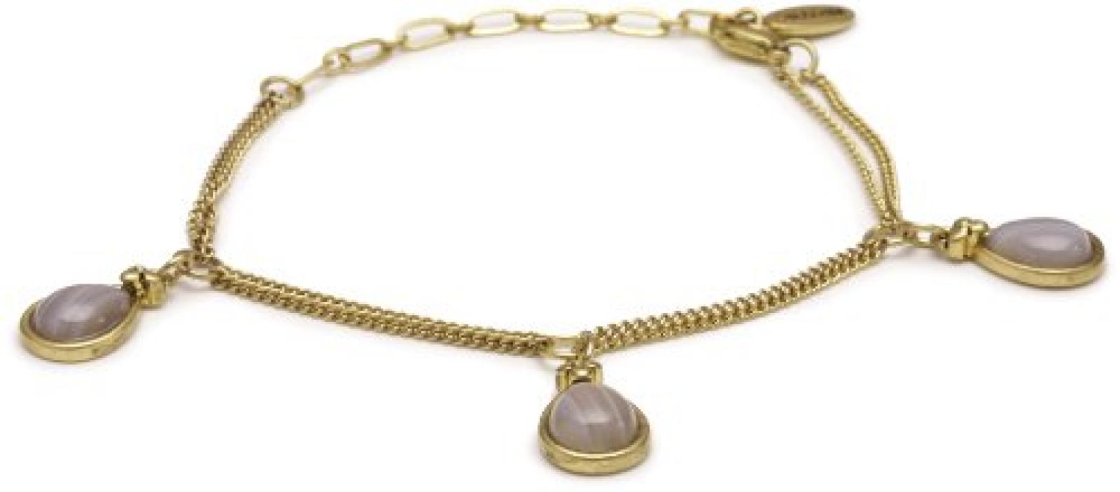 Pilgrim Damen-Armband aus der Serie Precious Delight Vergoldet Hellbraun 17 cm 14122-2502 Pilgrim Damen-Armband aus der Serie Precious Delight Vergoldet Hellbraun 17 cm 14122-2502