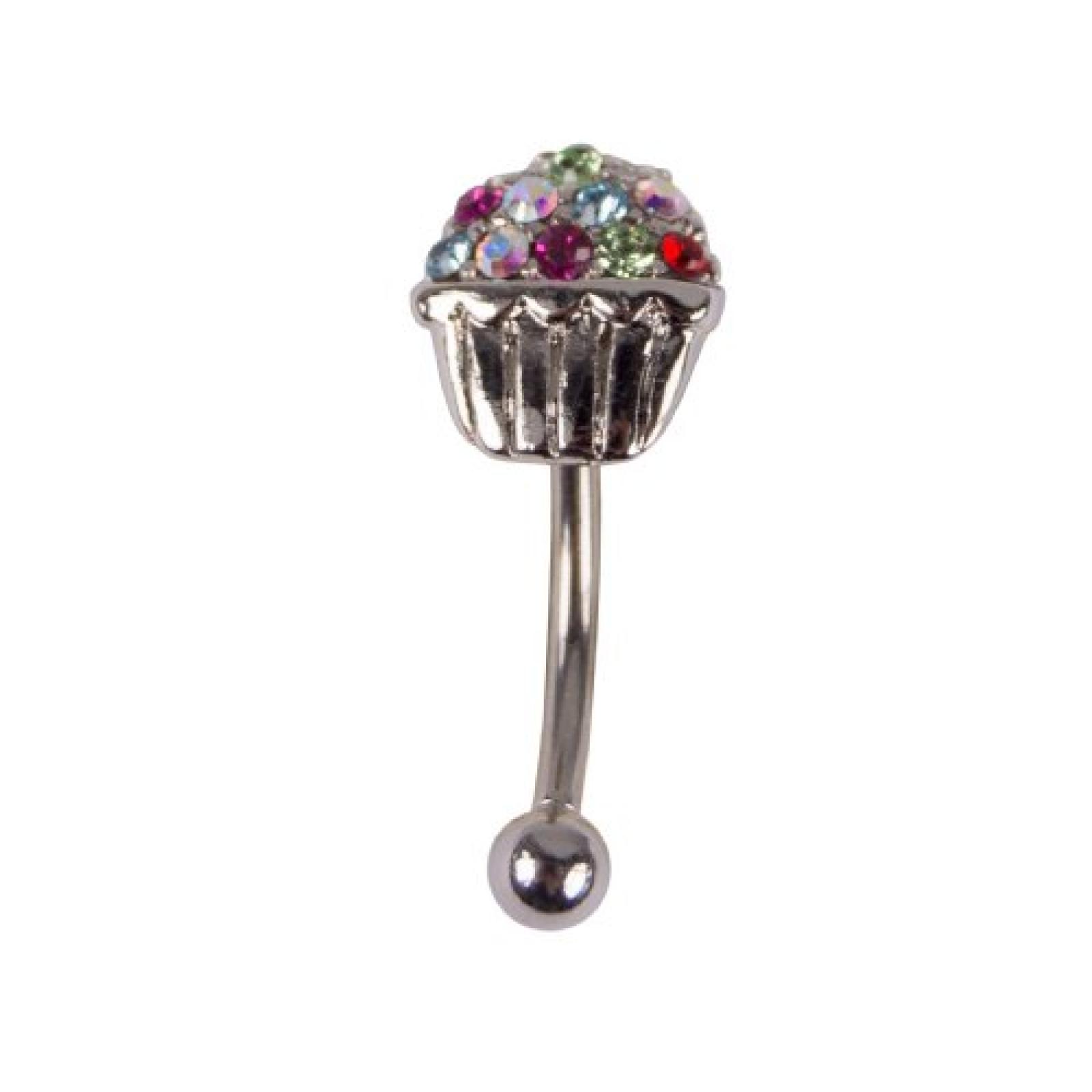 Metal Mafia Augenbrauenpiercing CUPCAKE MULTI 
