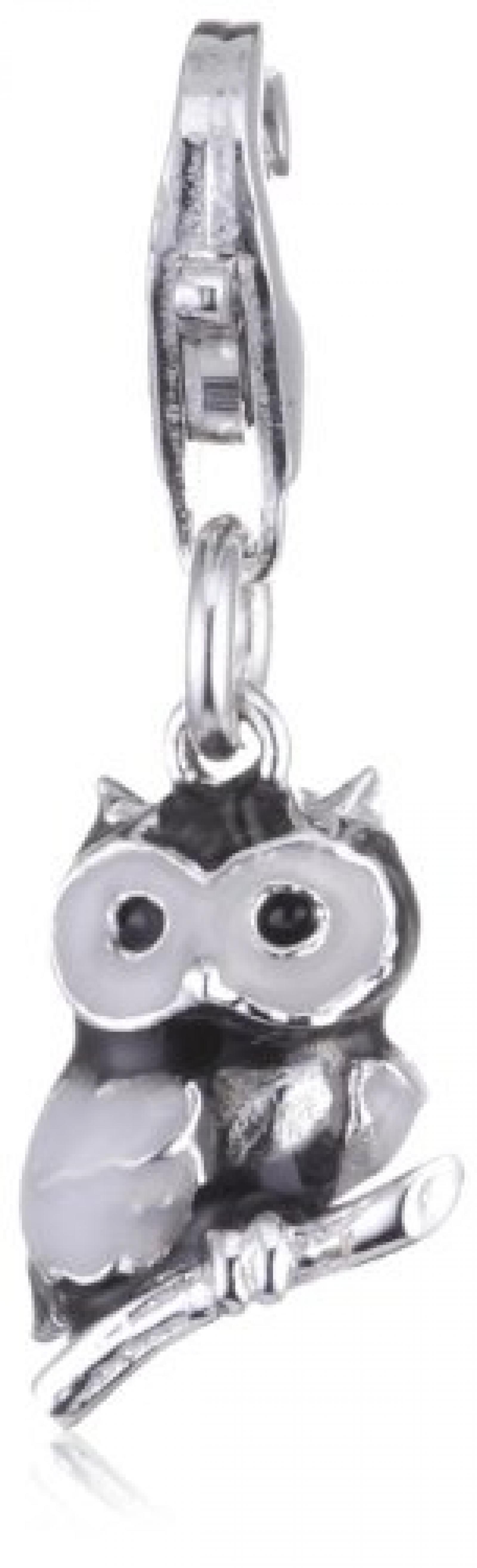 s.Oliver Damen Eule-Charm Silber 925 385404 s.Oliver Damen Eule-Charm Silber 925 385404