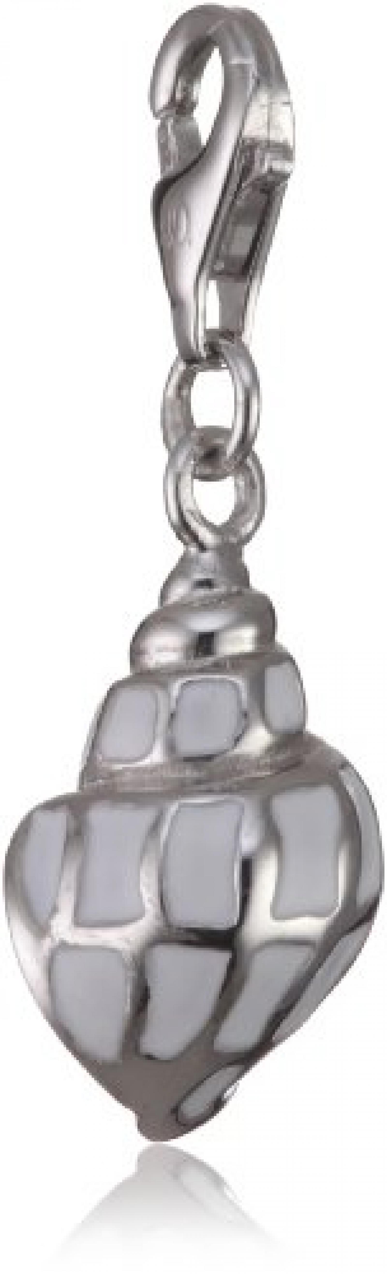 s.Oliver Damen-Charm Muschel Silber 925 403467 
