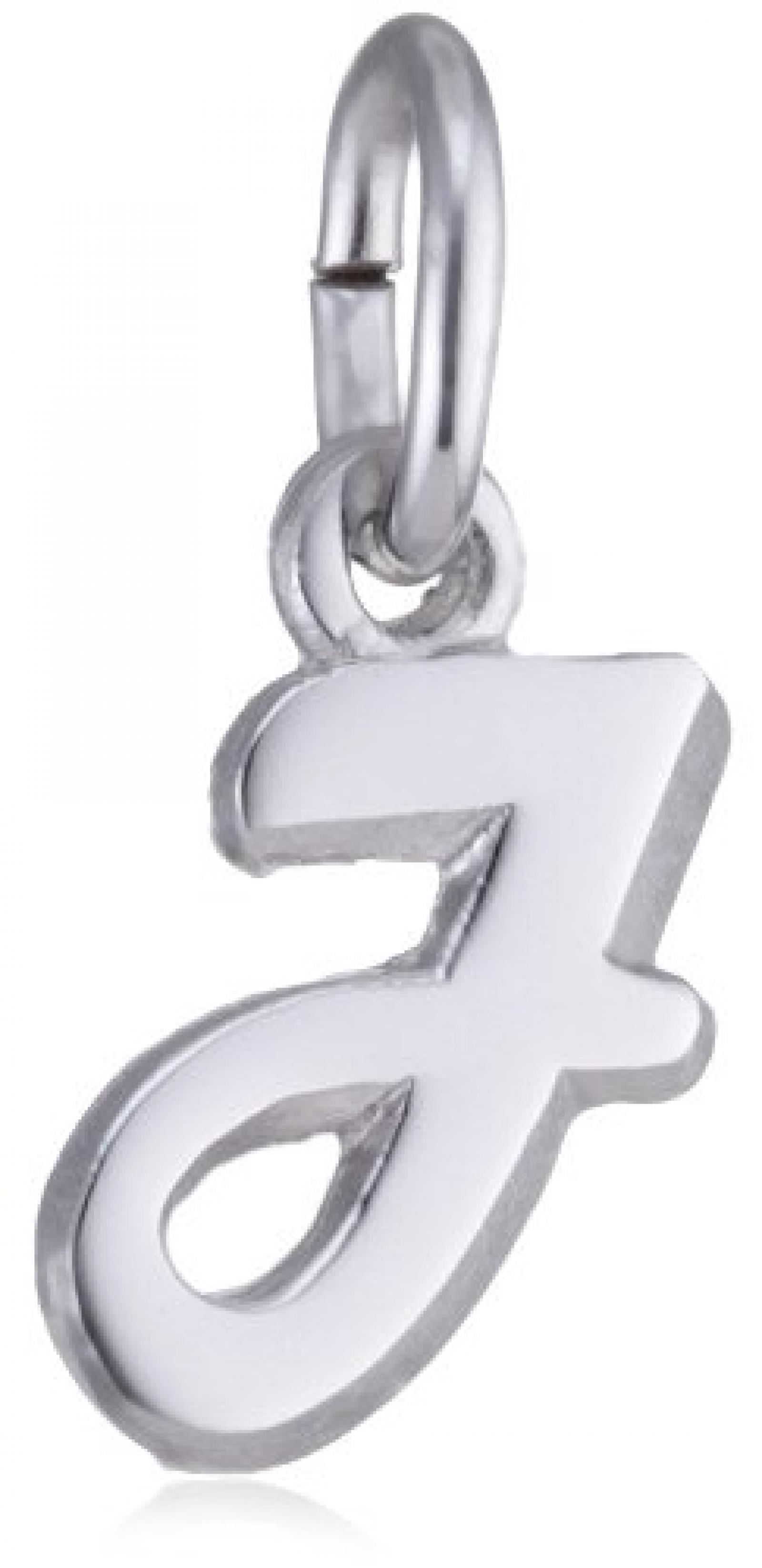 Amor Unisex-Anh&auml;nger Buchstaben "J" Silber 925 307215 
