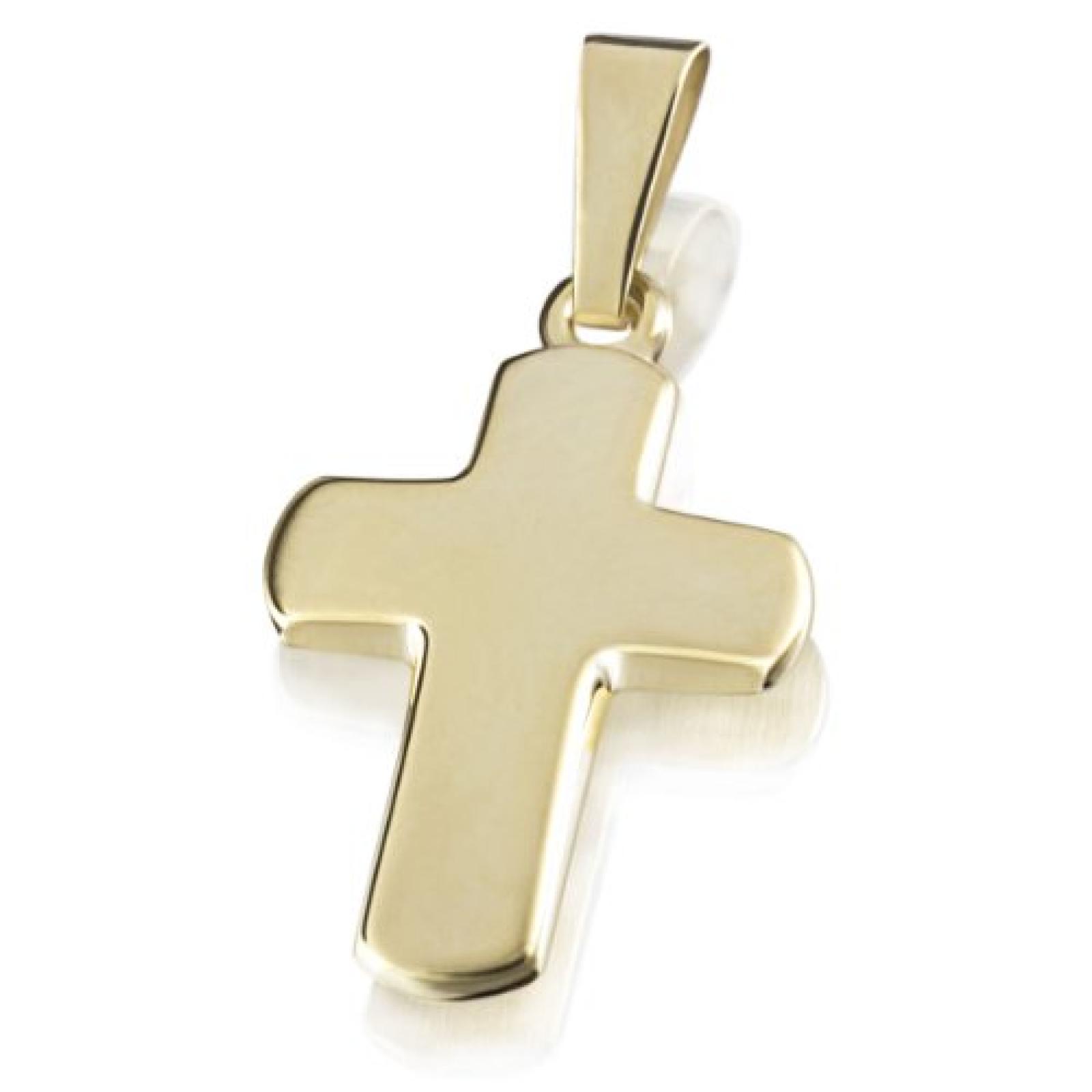 Goldmaid Unisex-Anhänger 8 Karat 333 Gelbgold Kreuz matt Kr A4807GG Goldmaid Unisex-Anhänger 8 Karat 333 Gelbgold Kreuz matt Kr A4807GG