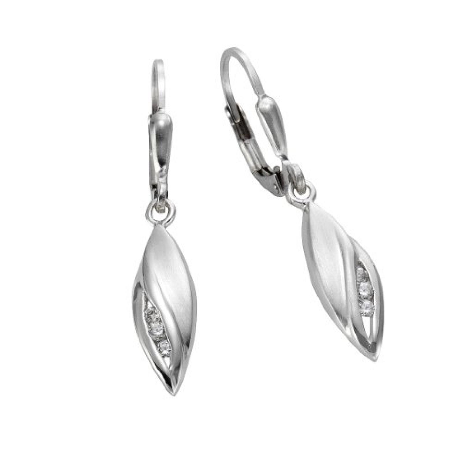 Celesta Damen-Ohrhänger 925 Sterling Silber Zirkonia weiß 273230137 