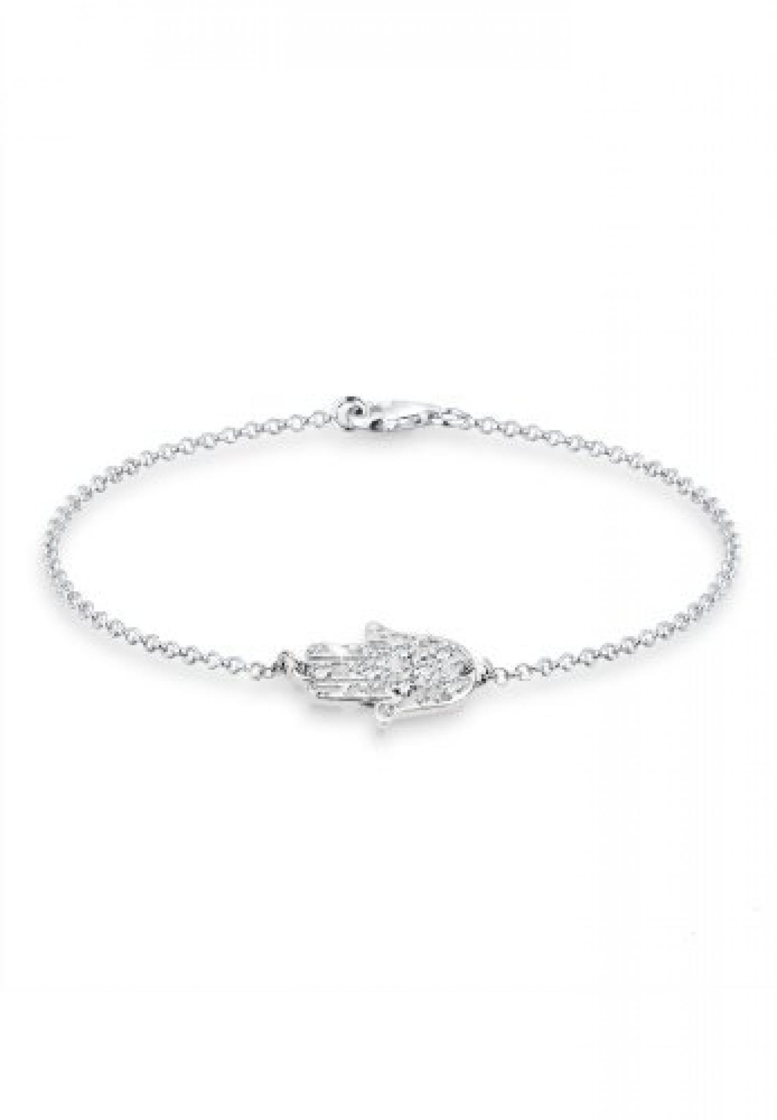 Elli Damen Armband 925 Sterling Silber Kristall Swarovski-Kristall 18 cm wei&szlig; 0210452413_18 