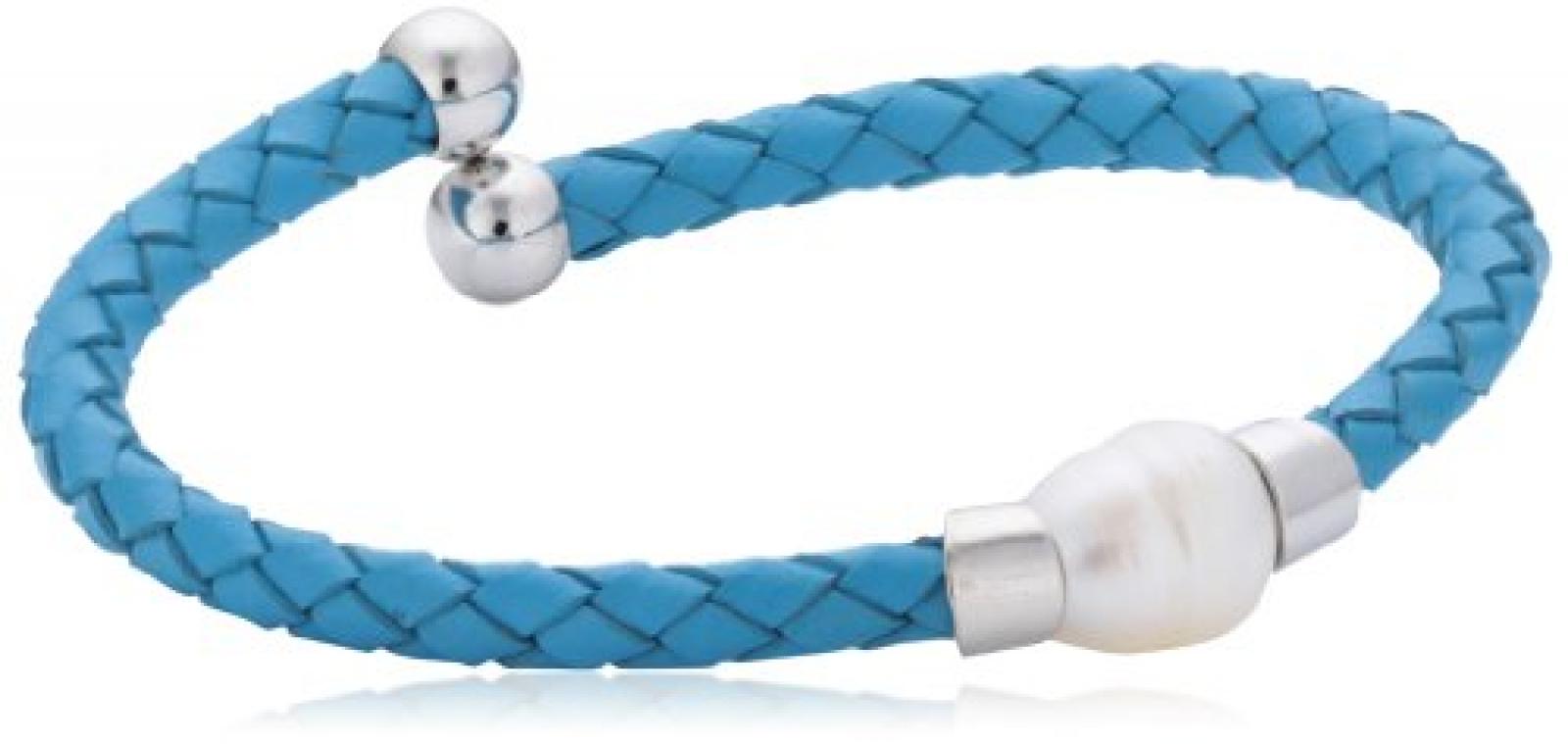 Mike Ellis Damen-Armreif Leder Edelstahl UF-13 LB Mike Ellis Damen-Armreif Leder Edelstahl UF-13 LB